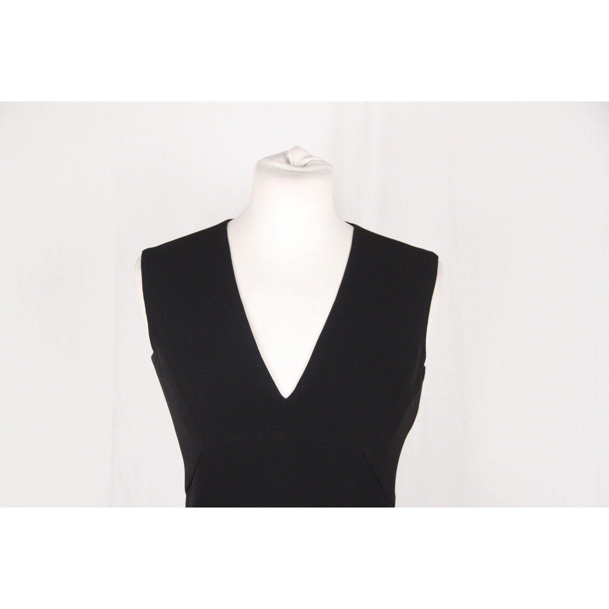 ALBERTO BIANI Black LITTLE BLACK DRESS Sleeveless SIZE 40 In Excellent Condition In Rome, Rome