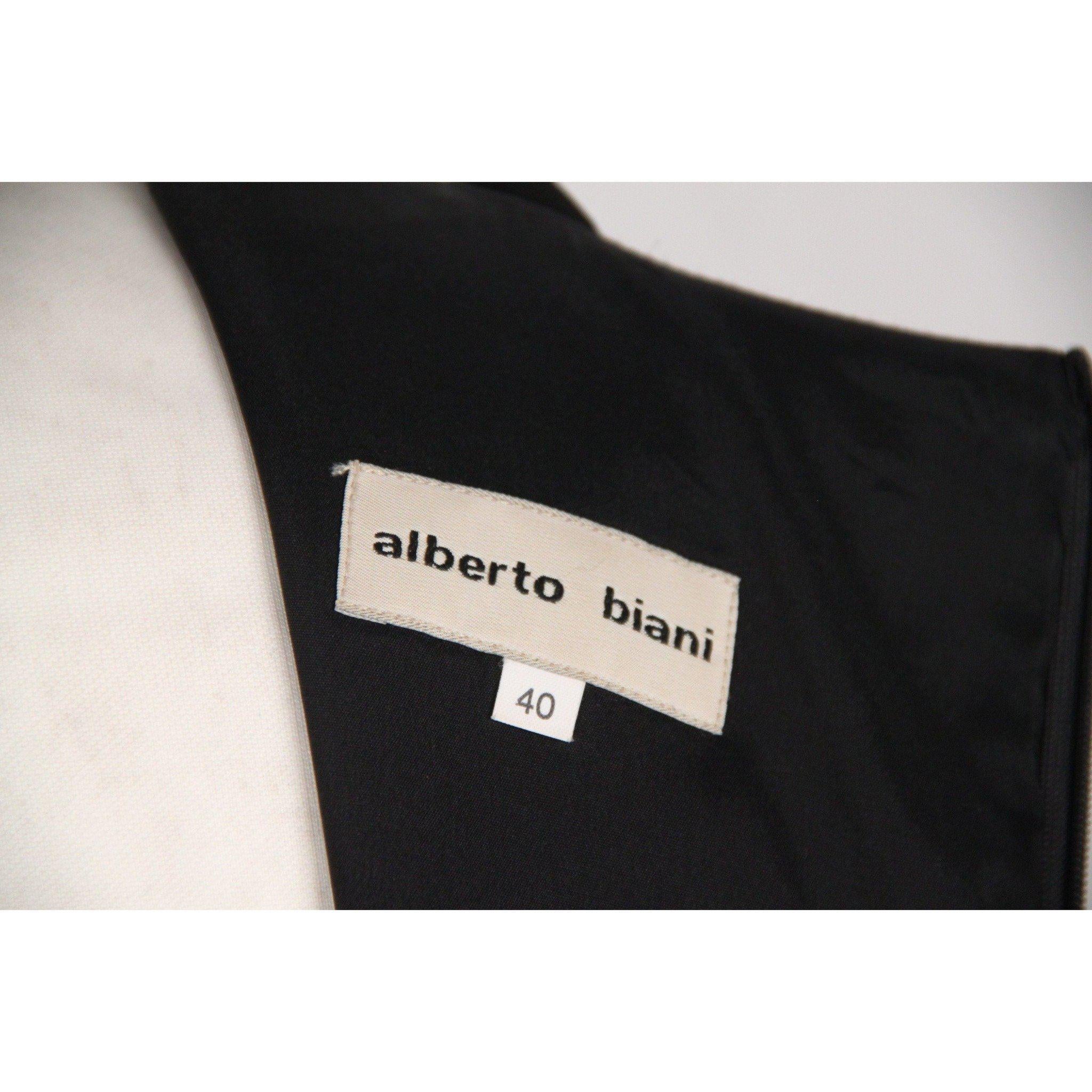 ALBERTO BIANI Black LITTLE BLACK DRESS Sleeveless SIZE 40 4