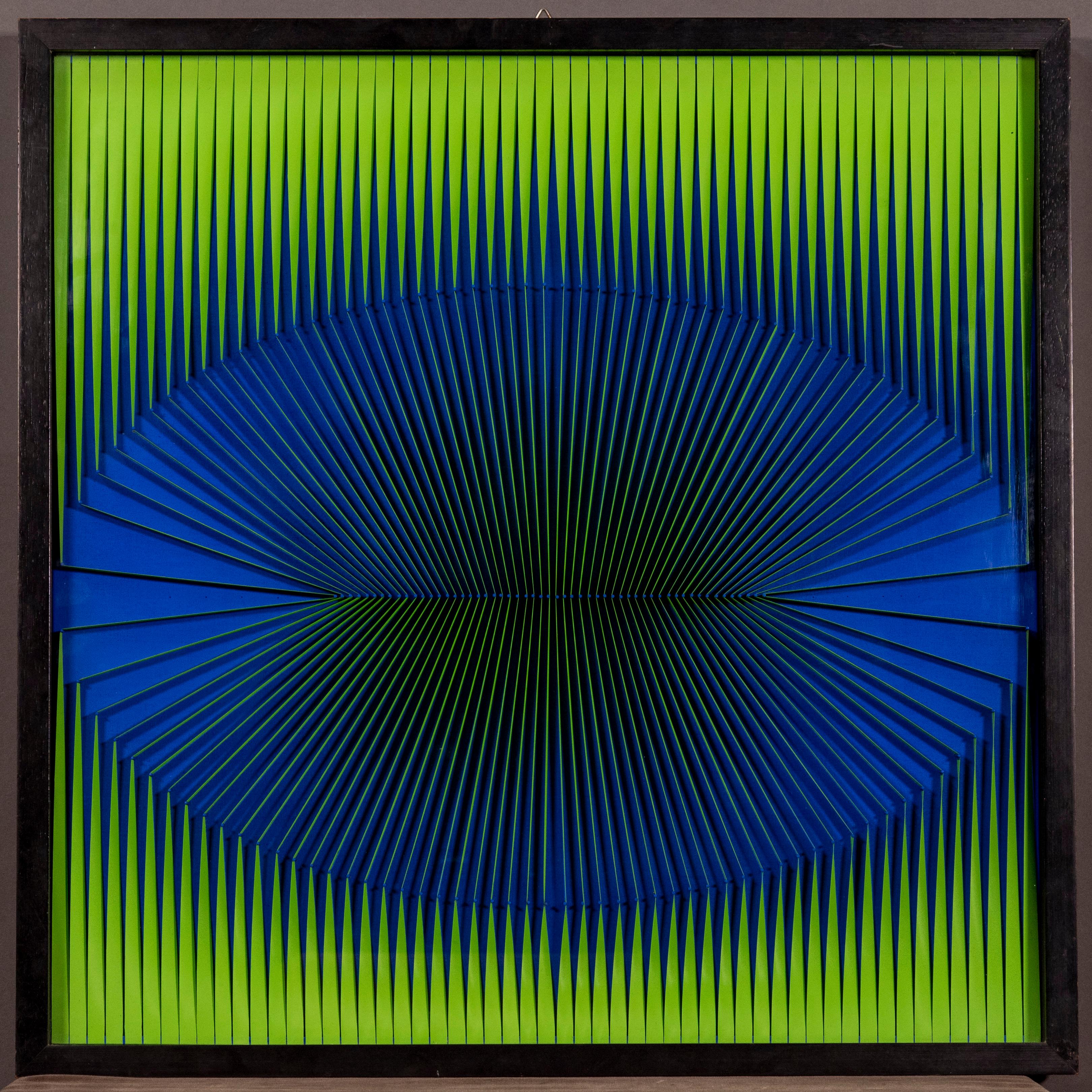 Alberto Biasi Signed Dated and Titled Contemporary Abstract Italian Artwork