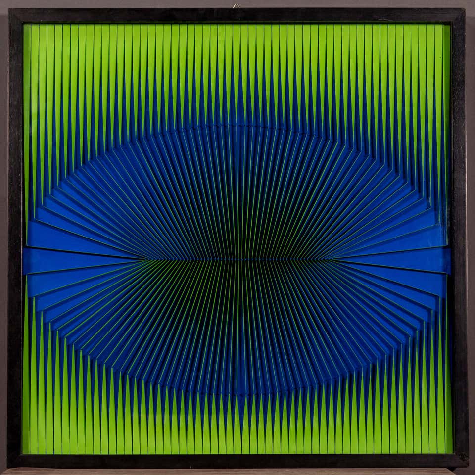 Alberto Biasi Signed Dated and Titled Contemporary Abstract Italian Artwork