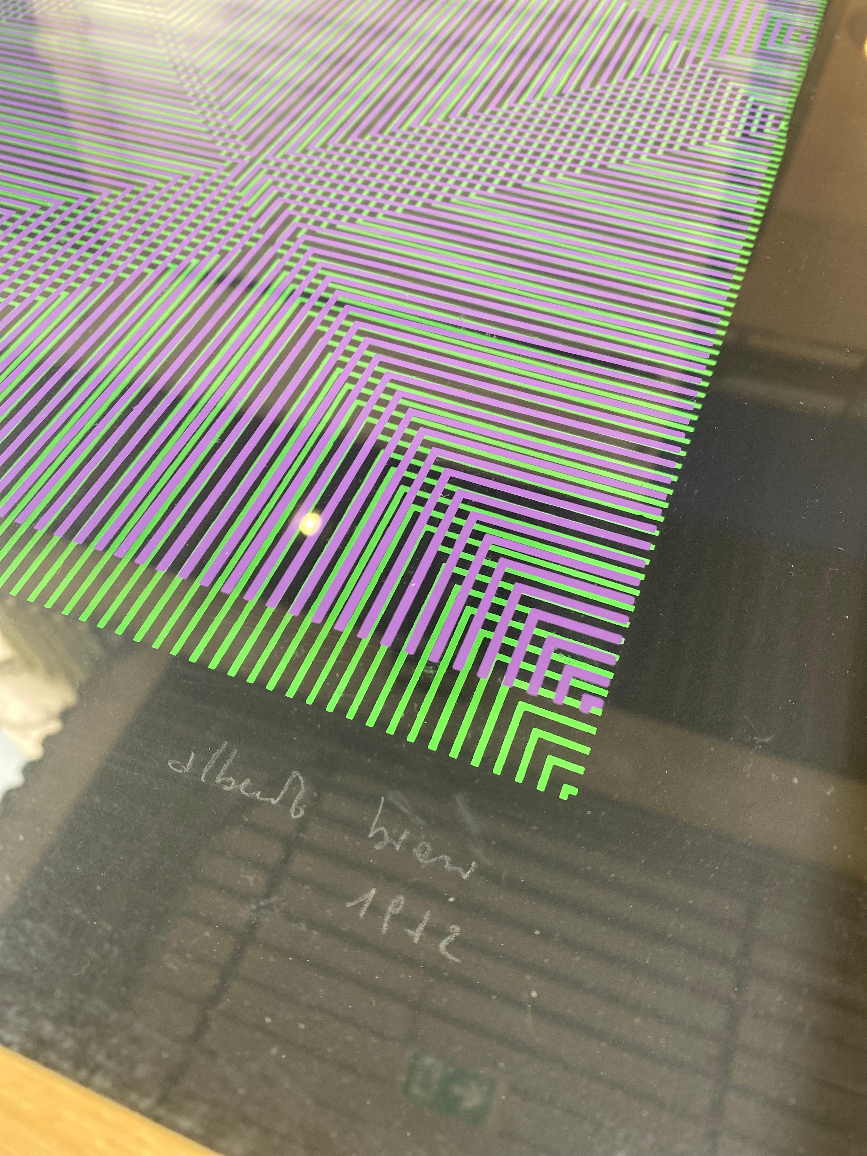Alberto Biasi, Rilievo Ottico Cinetico Doppia Serigrafia In condizioni buone in vendita a Saint ouen, FR