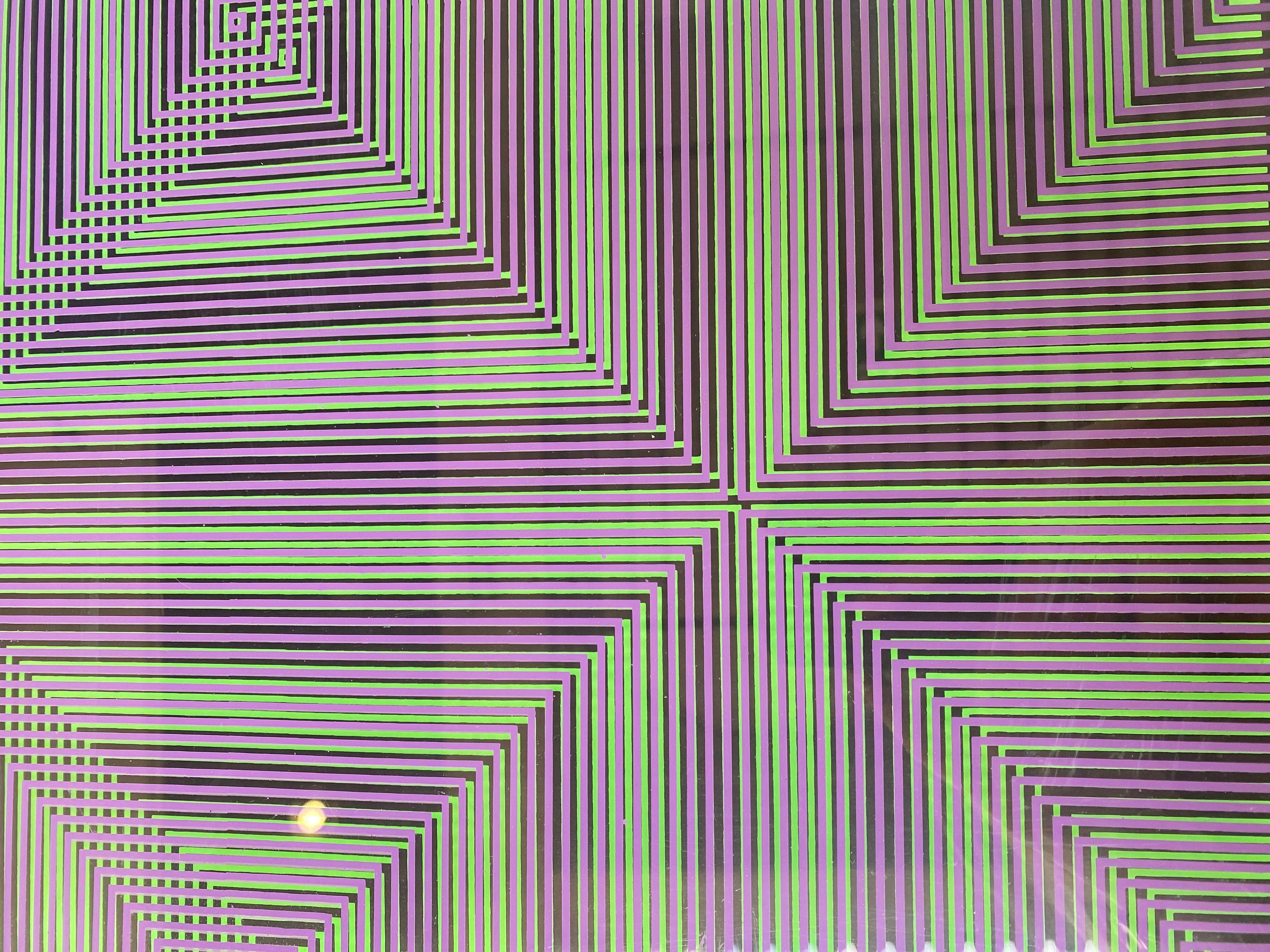 Alberto Biasi, Rilievo Ottico Cinetico Doppia Serigrafia in vendita 2