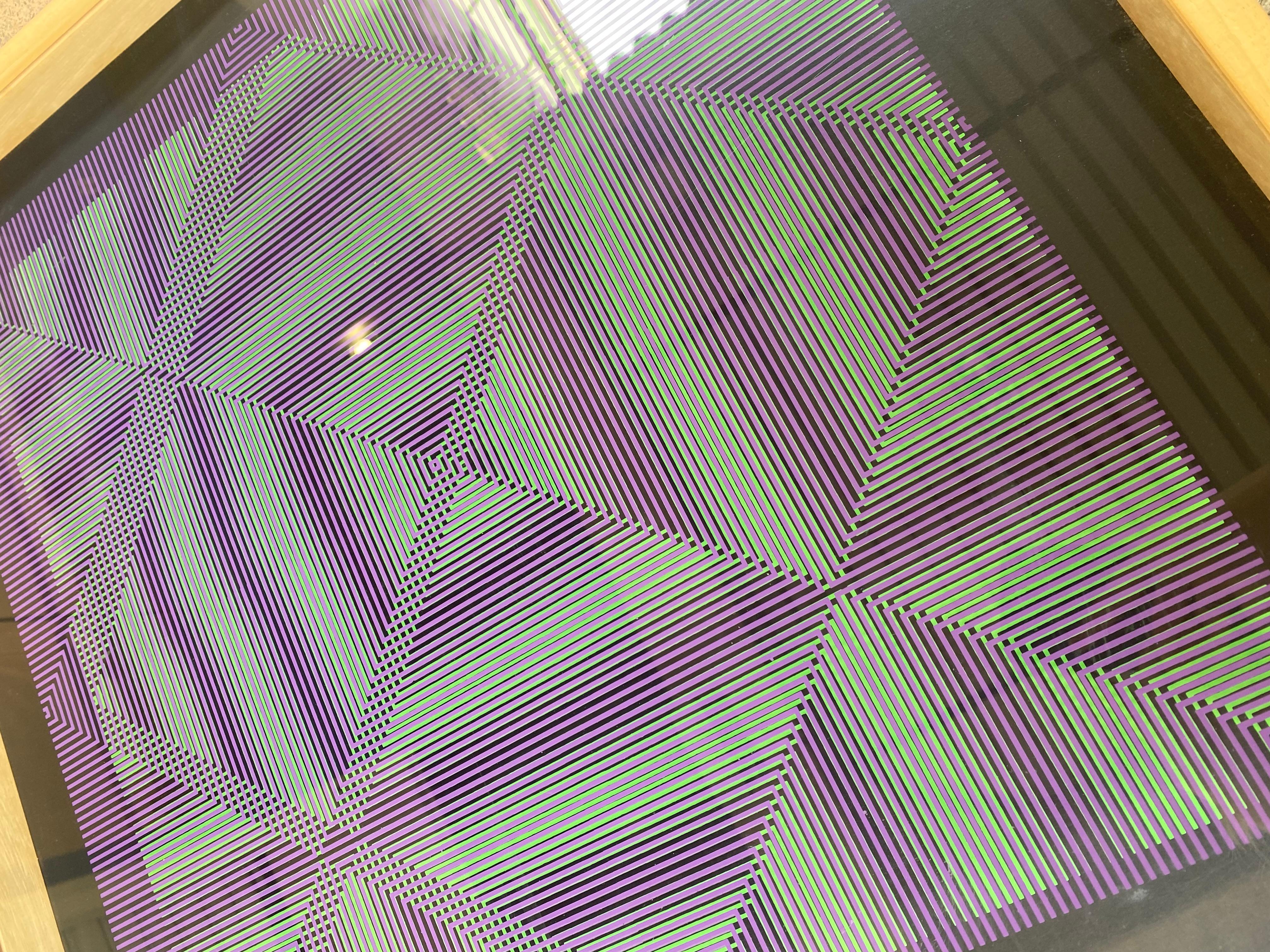 Alberto Biasi, Rilievo Ottico Cinetico Doppia Serigrafia in vendita 3