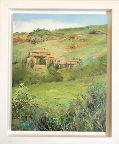 Natural painted plein air Spain oil painting landscape