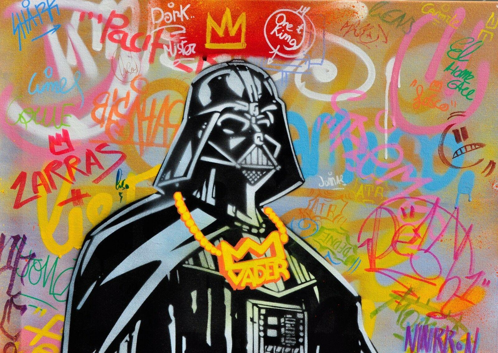 ALBERTO BLANCHART - Ihr Verschluss . Darth Vader (Streetart), Mixed Media Art, von Alberto Blanchart