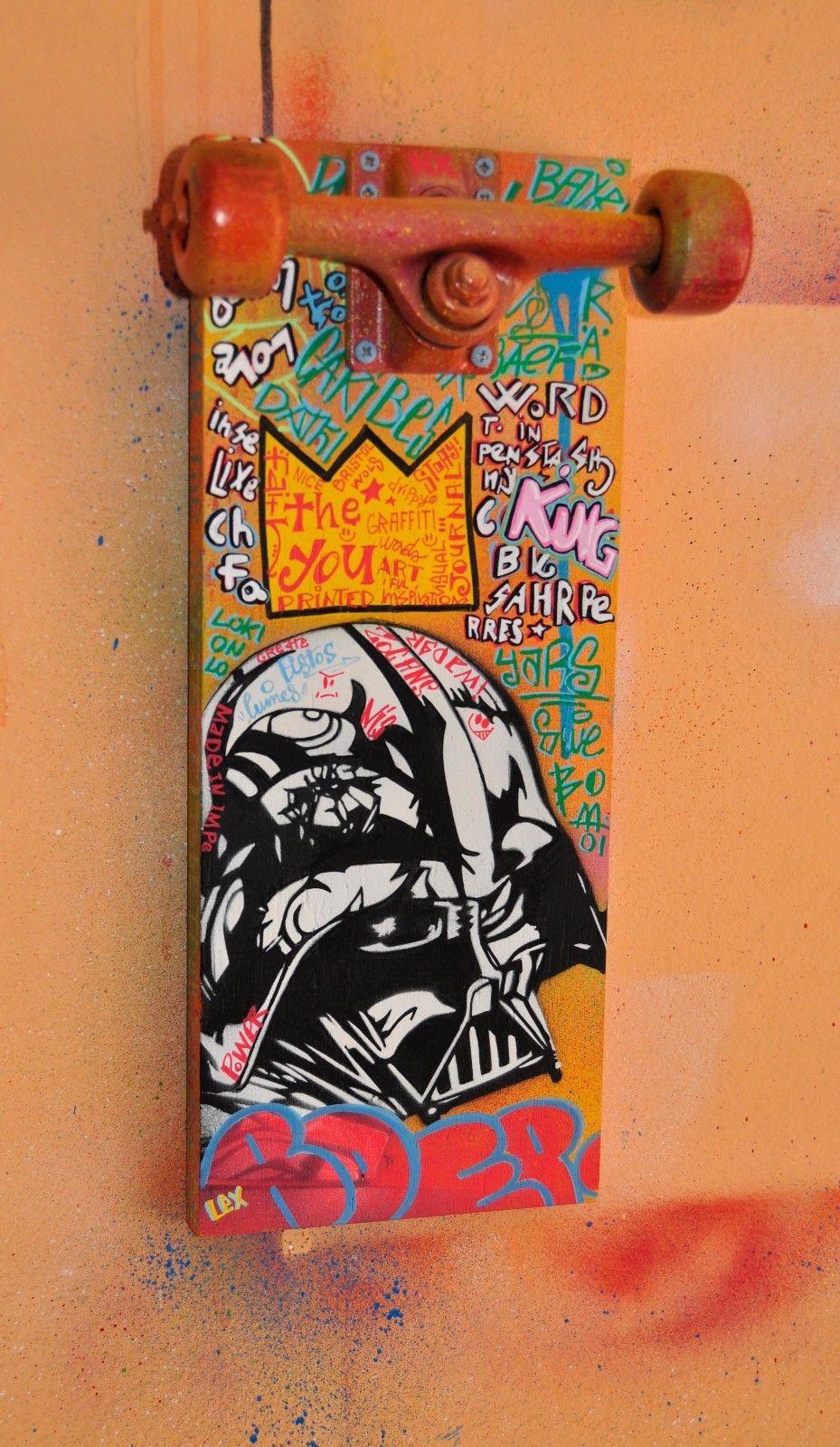 BOER VADER  Acrylic on wood laminate, and skate axle - Art by Alberto Blanchart