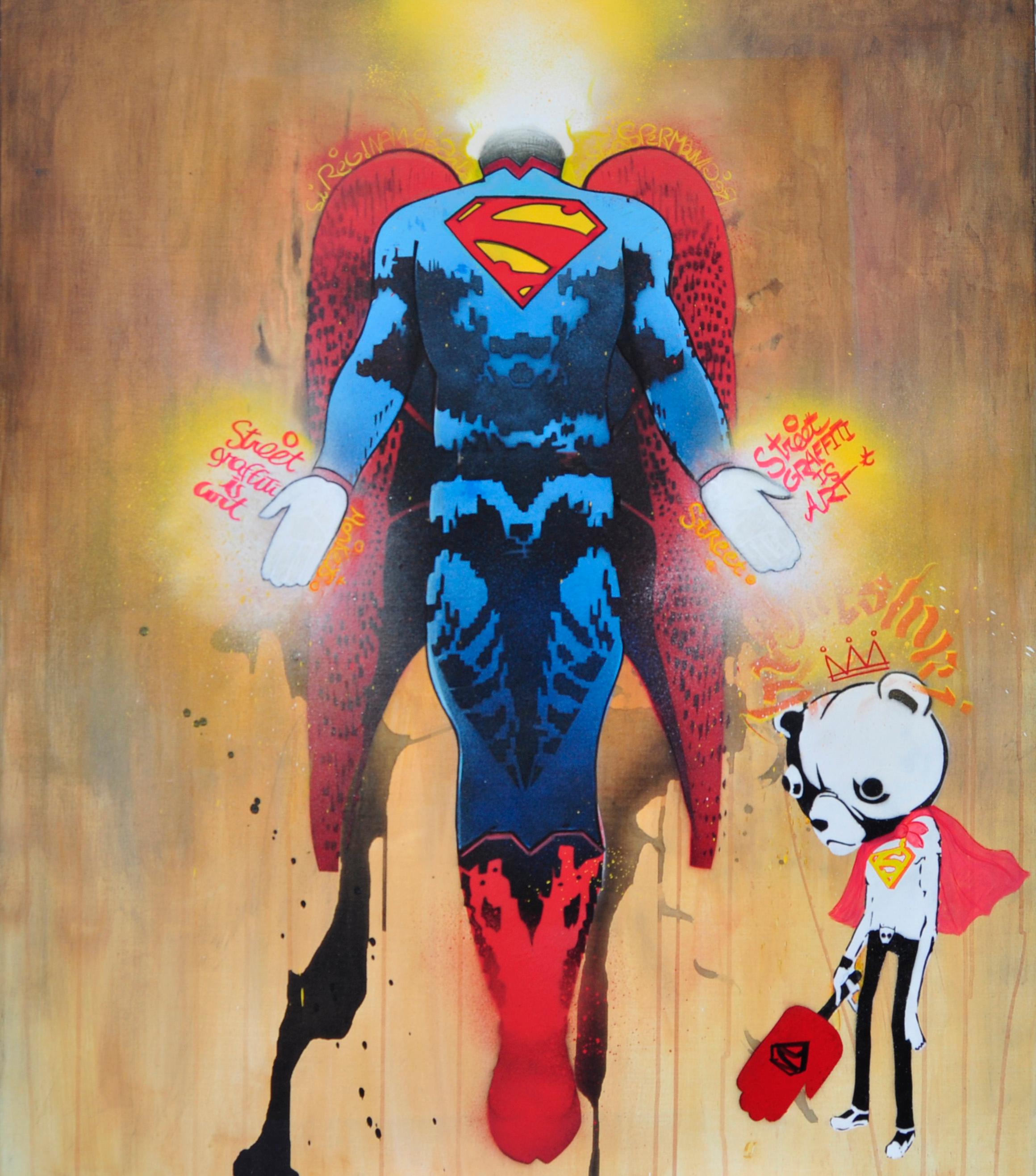  SUPER SUPER - Mixed Media Art by Alberto Blanchart