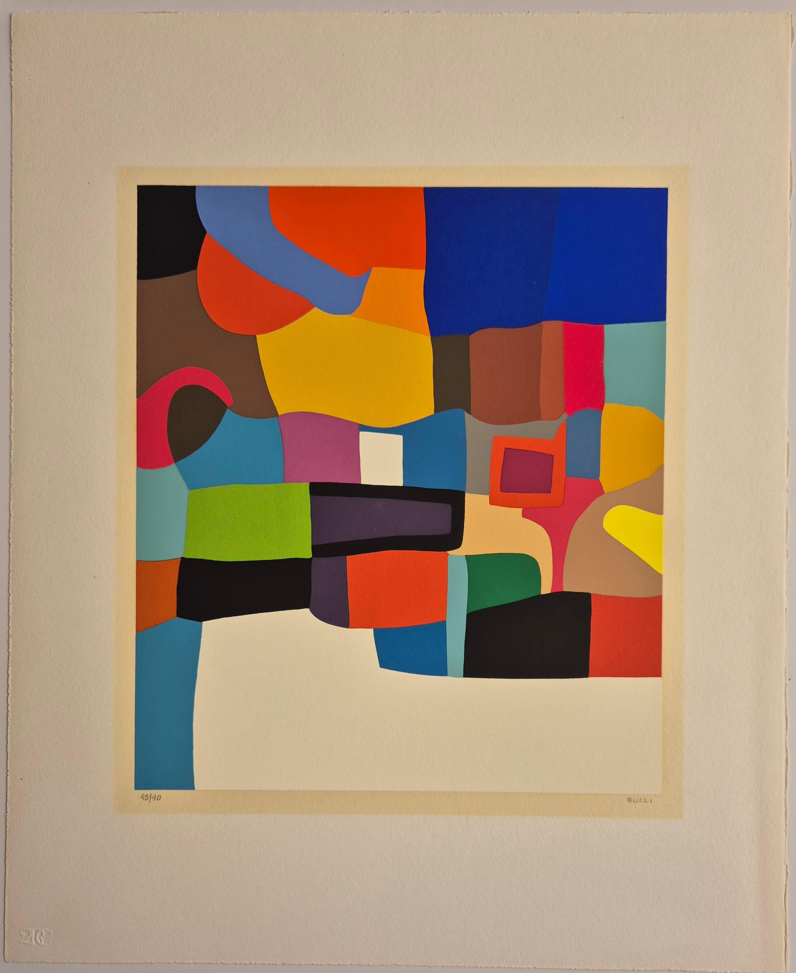 Alberto Burri (1915-1995)
Trittico D : 1, 1976
Siebdrucke in Farben auf Velin, vollrandig
Handsigniert unten rechts mit Verlagsblindstempel
Nummeriert 45/90 unten links
Bildgröße 27,2 x 23,7 cm
Blattgröße 43 x 35 cm
Herausgegeben von 2RC Edizioni