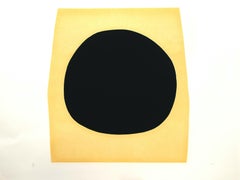 Schwarze und weiße Schwarzweiße I ( Acetat) - Teller F - Lithographie mit 1969