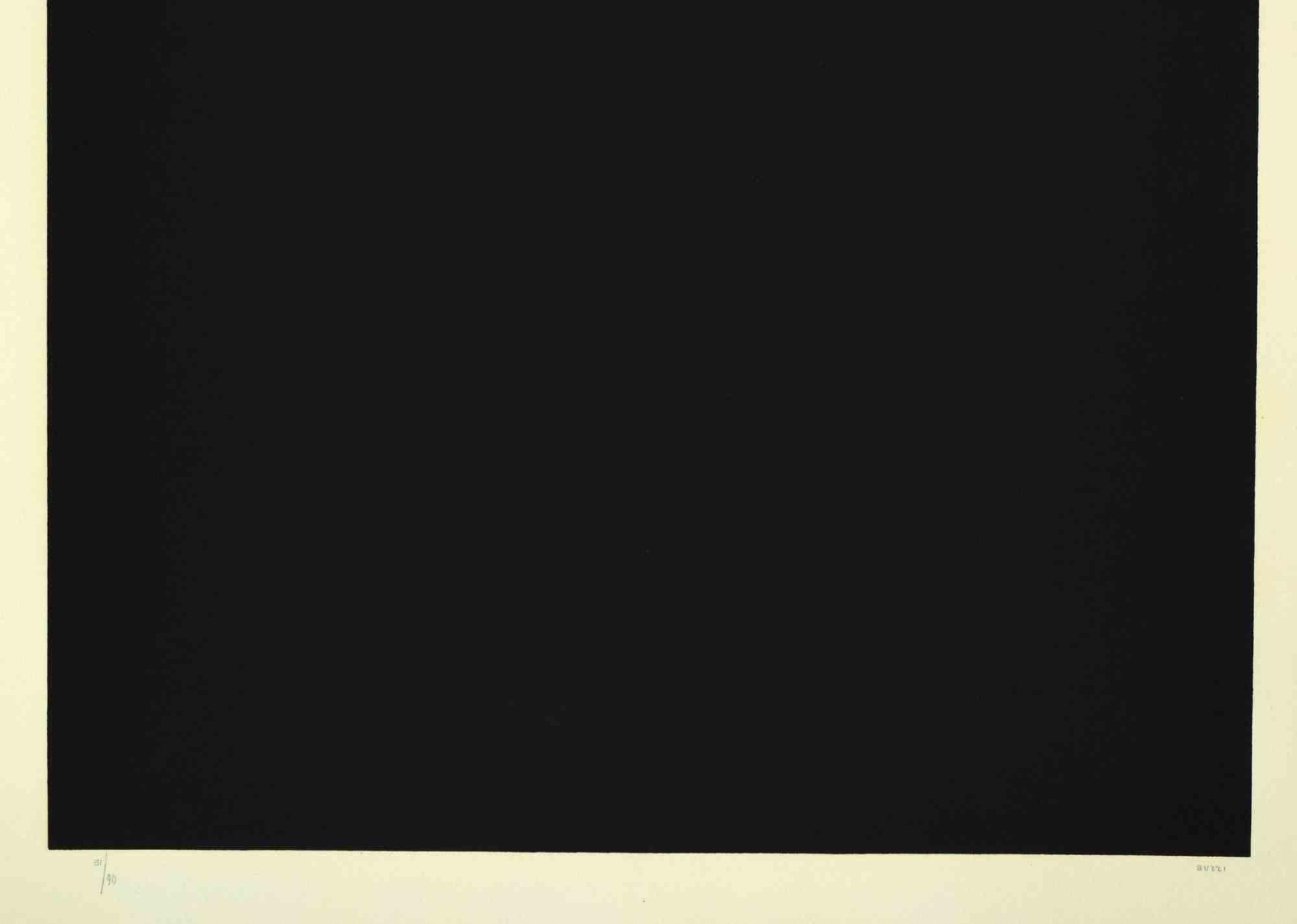Bianchi e Neri II (Acetates) - Plate A - By Alberto Burri - 1969 For Sale 1