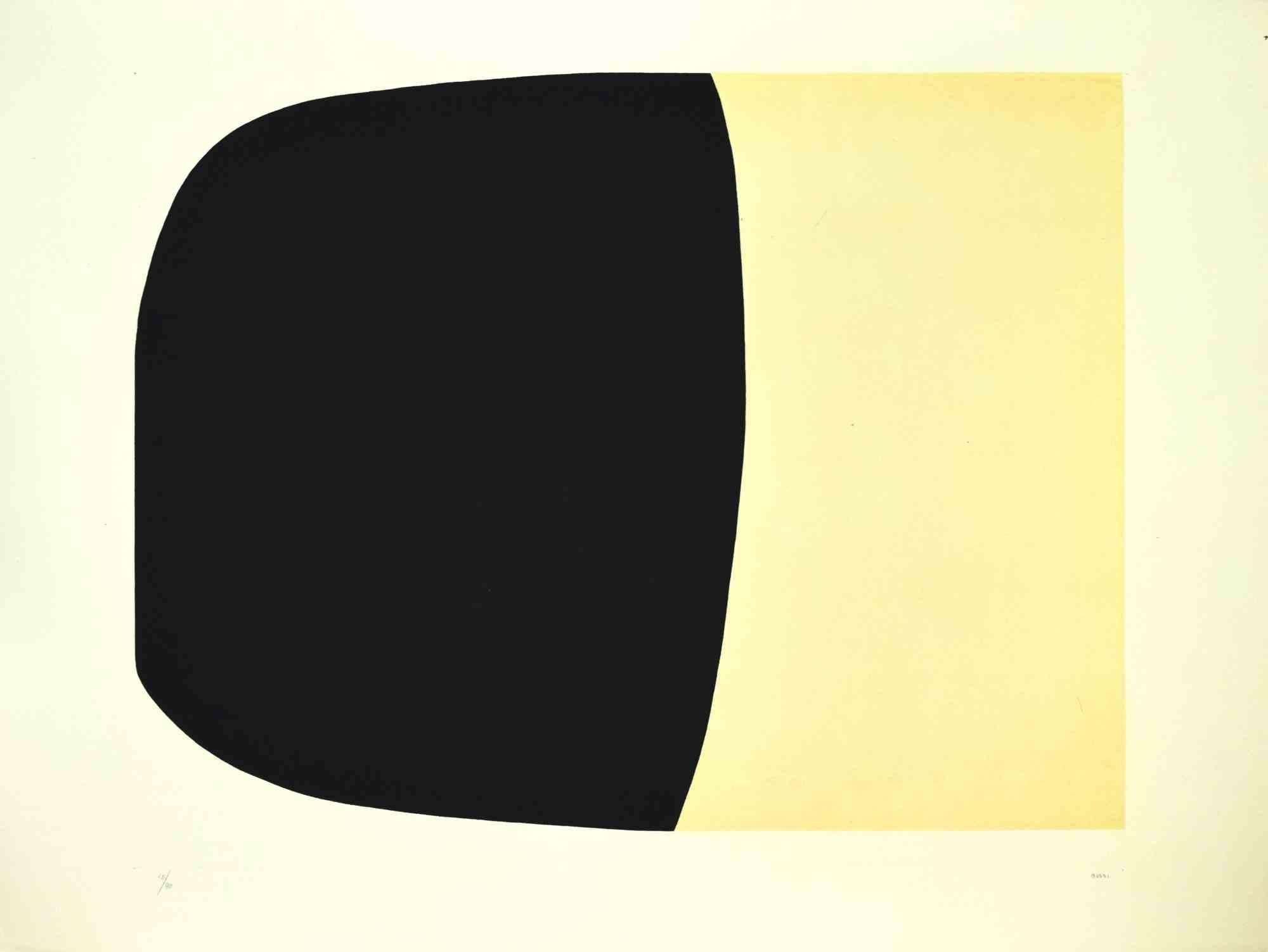 Bianchi e Neri II (Acetates) - Plate B - By Alberto Burri - 1969