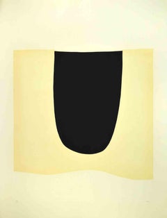 Bianchi e Neri II ( Acetaten) – Teller D – von Alberto Burri – 1969