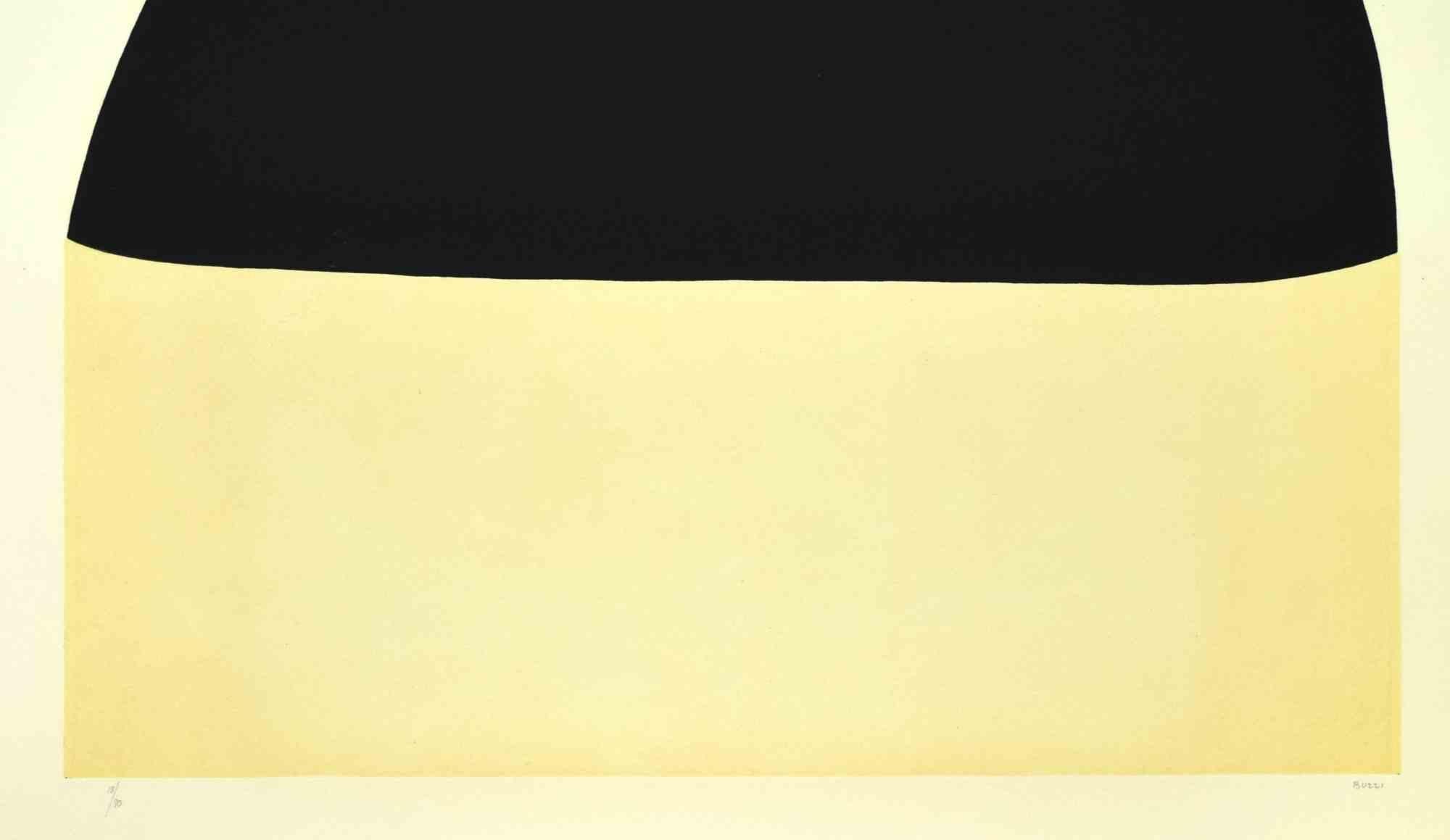 Bianchi e Neri II (Acetates) - Plate E - By Alberto Burri - 1969 For Sale 1