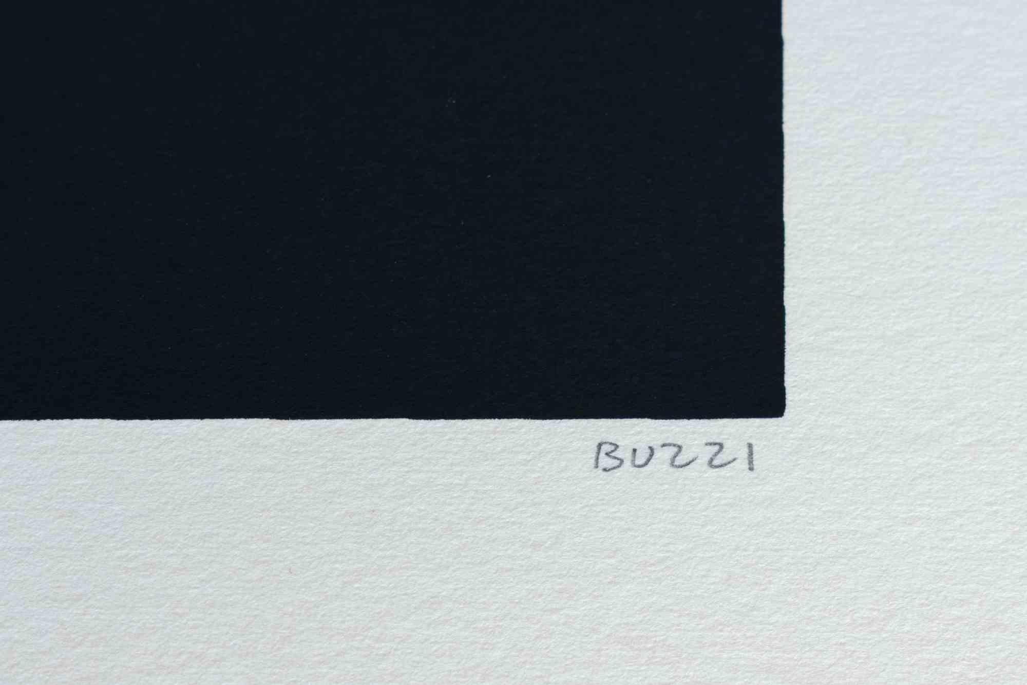 Serigrafía 5 - Serigrafía de Alberto Burri - 1986 en venta 1