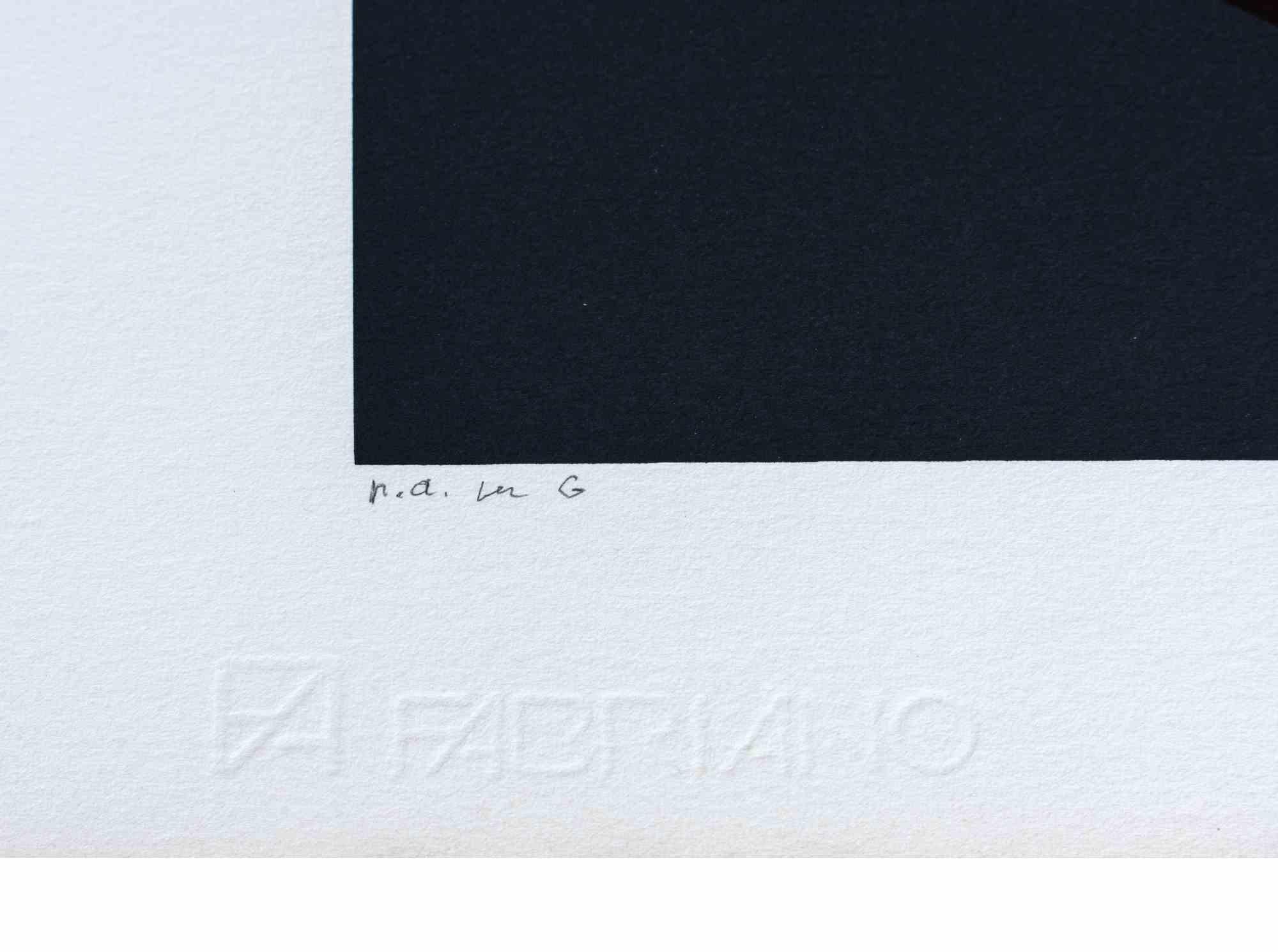 Serigrafía 5 - Serigrafía de Alberto Burri - 1986 en venta 2