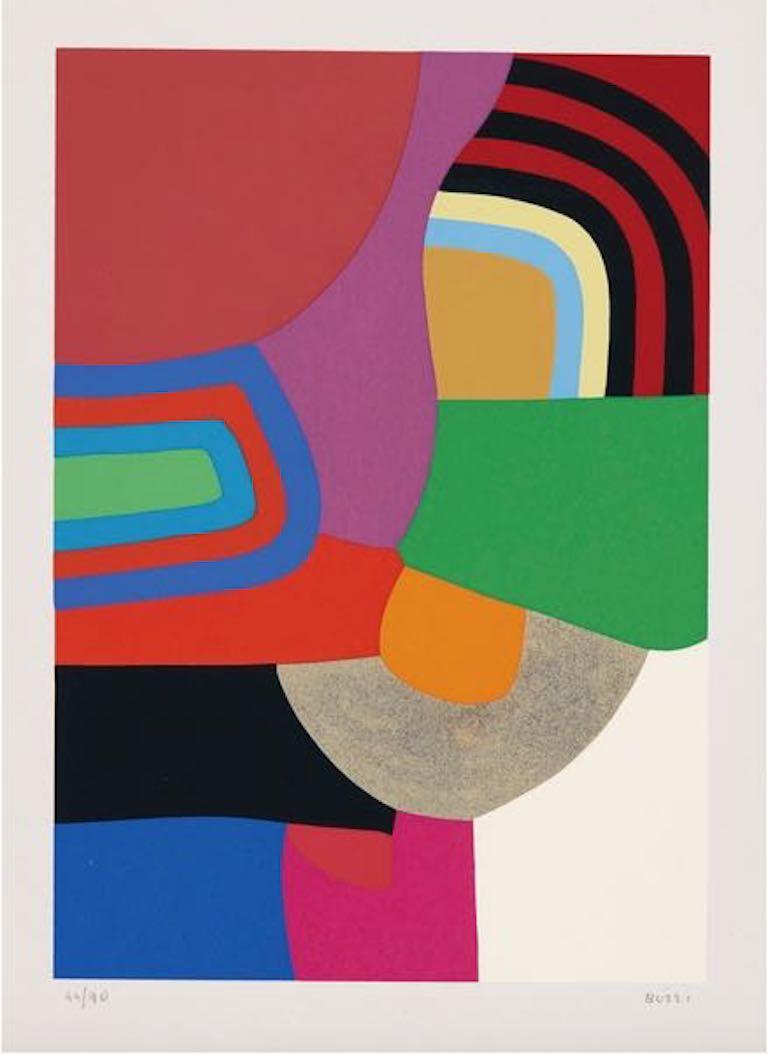 Alberto Burri Abstract Print - Untitled (Calvesi 45)