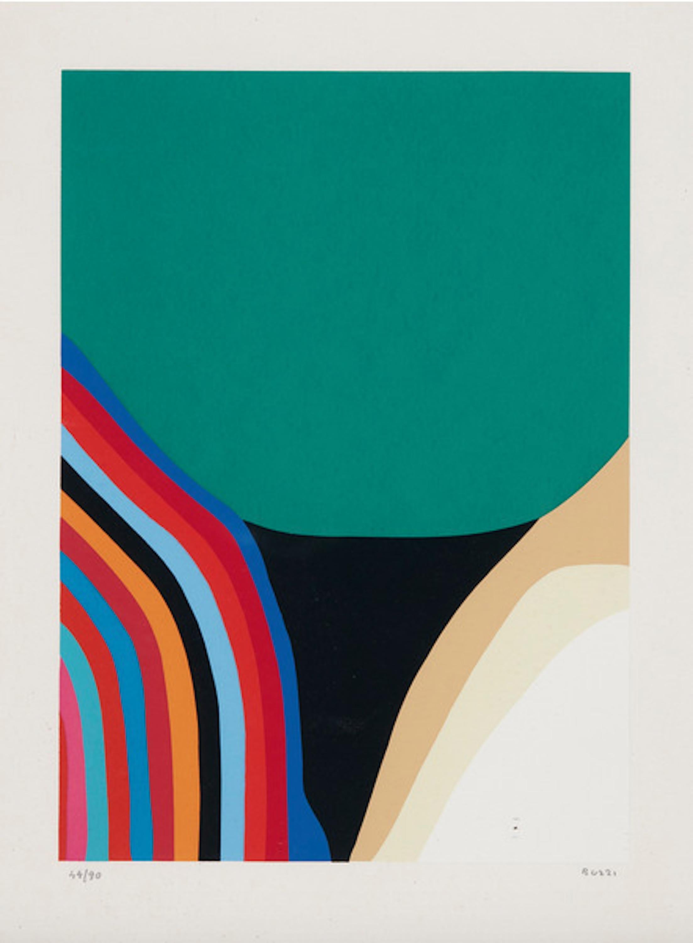 Alberto Burri Abstract Print - Untitled (Calvesi 46)