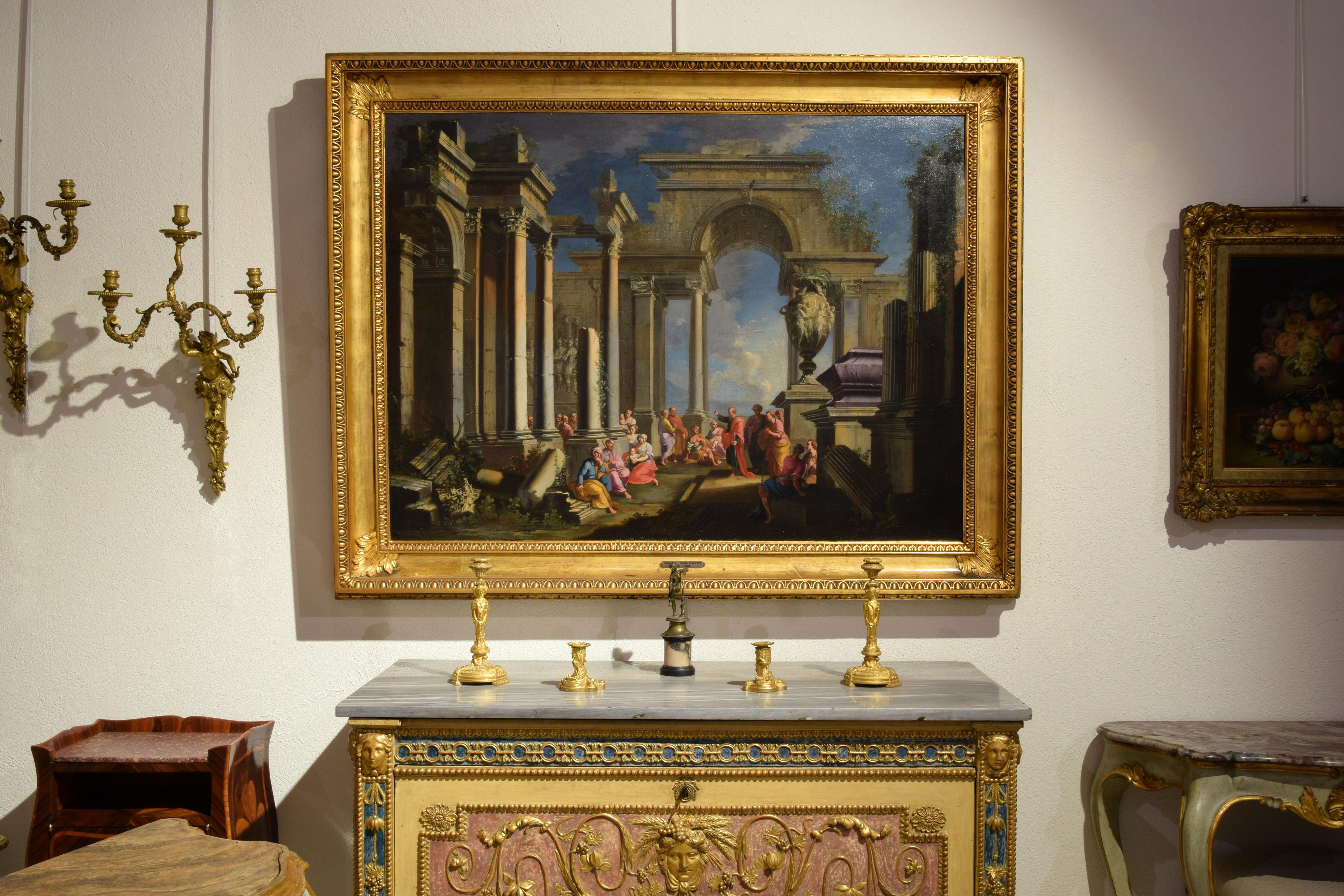 Alberto Carlieri, Pintura con capriccio arquitectónico en venta 1