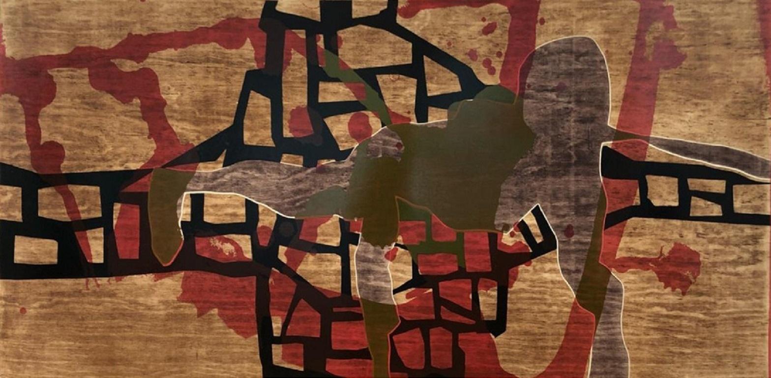 "Alberto Castro Leñero (Messico, 1951)
Senza titolo II', 2019
xilografia, serigrafia su carta Velin Arches 300 g.
31,5 x 63 pollici (80 x 160 cm)
Edizione di 30 esemplari
ID: CAL-102"