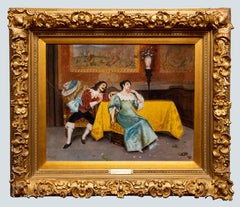 Un interludio romántico, por Alberto Cecchini. Siglo XIX italiano