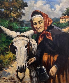 Old woman and her donkey