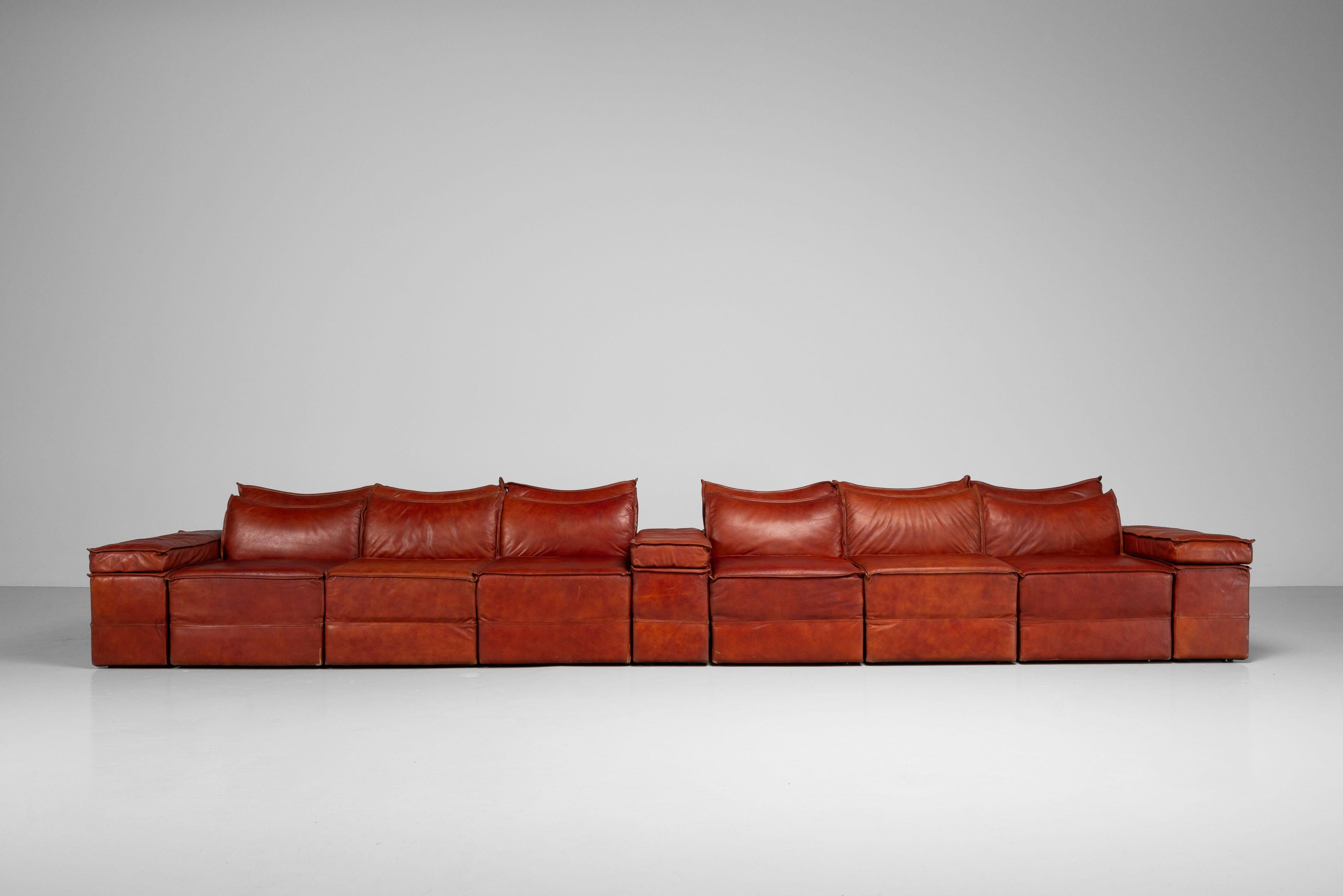 Mid-Century Modern Alberto Colombi & Gian Paolo Guzzetti Bonzo sofa Italy 1975 For Sale