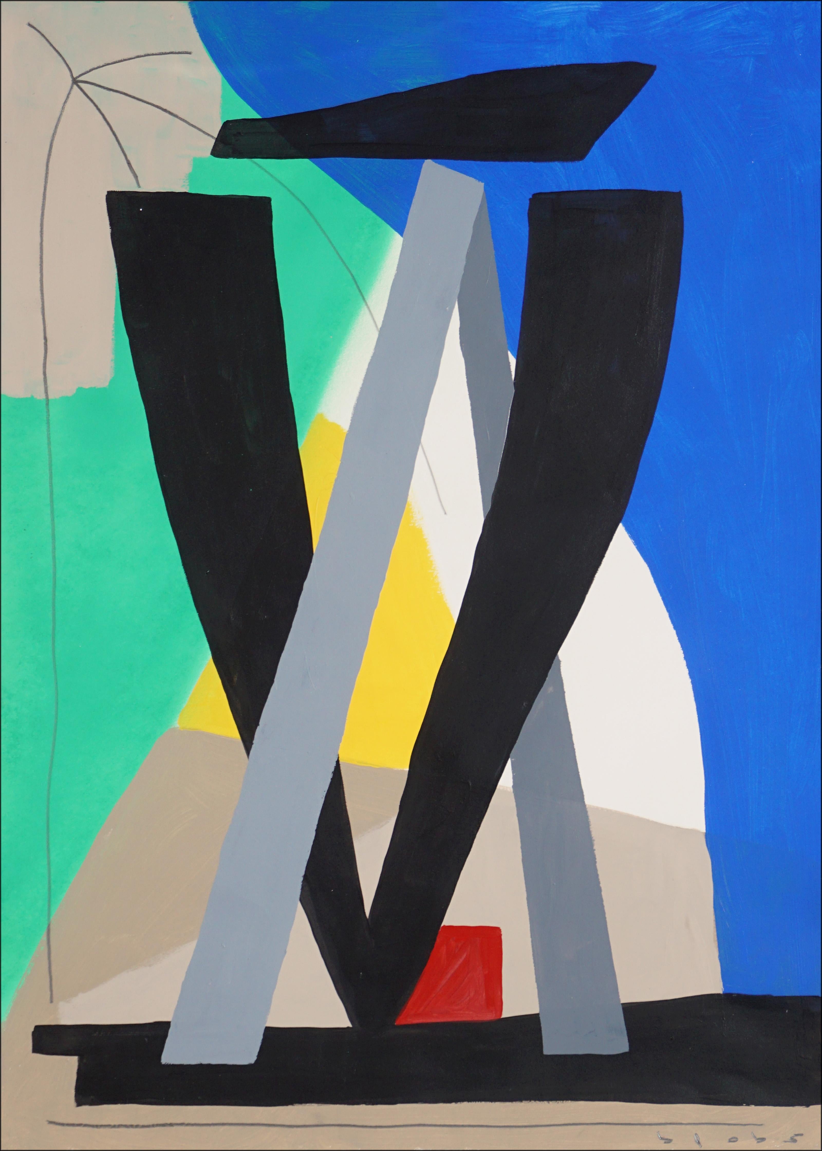 This is a beautiful painting by Alberto de Blobs (Barcleona, 1982). Alberto is a talented painter whose elaborate mixture of figurative and free form abstraction create a highly illustrative visual language that combines references to his
