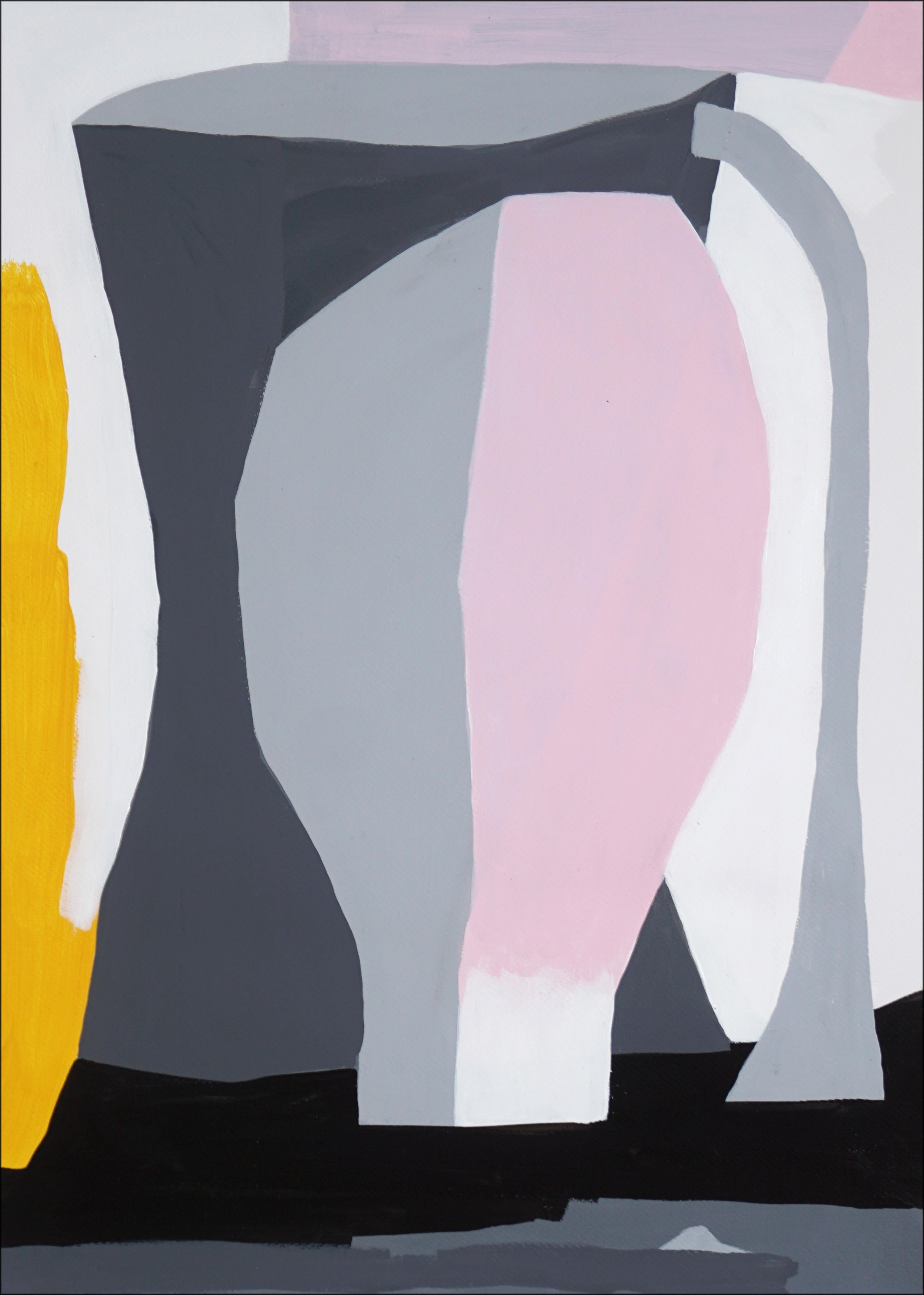 Les amants à une pique-nique, diptyque moderne, peinture d'avant-garde - Gris Figurative Painting par Alberto de Blobs