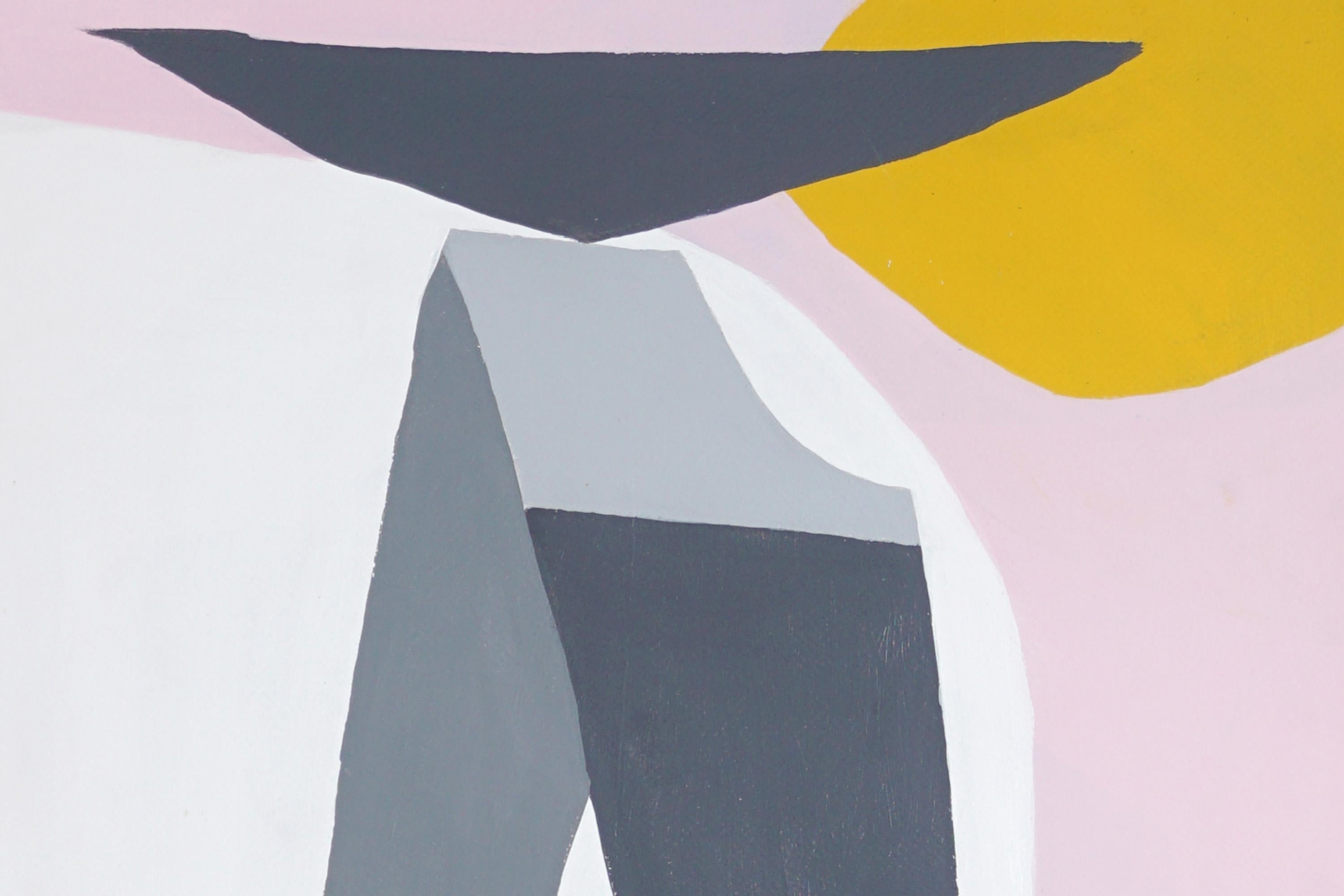 Les amants à une pique-nique, diptyque moderne, peinture d'avant-garde en vente 4