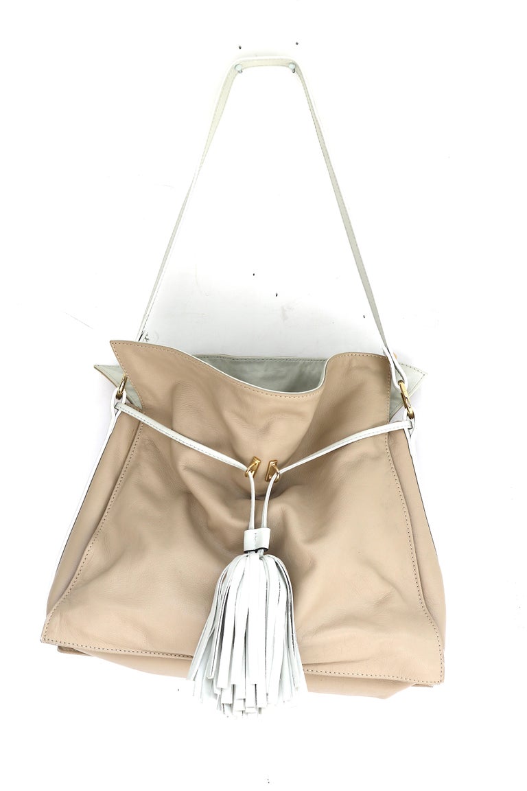 Alberto di Canio Tasseled Soft Lambskin Leather Handbag-Italy For Sale ...