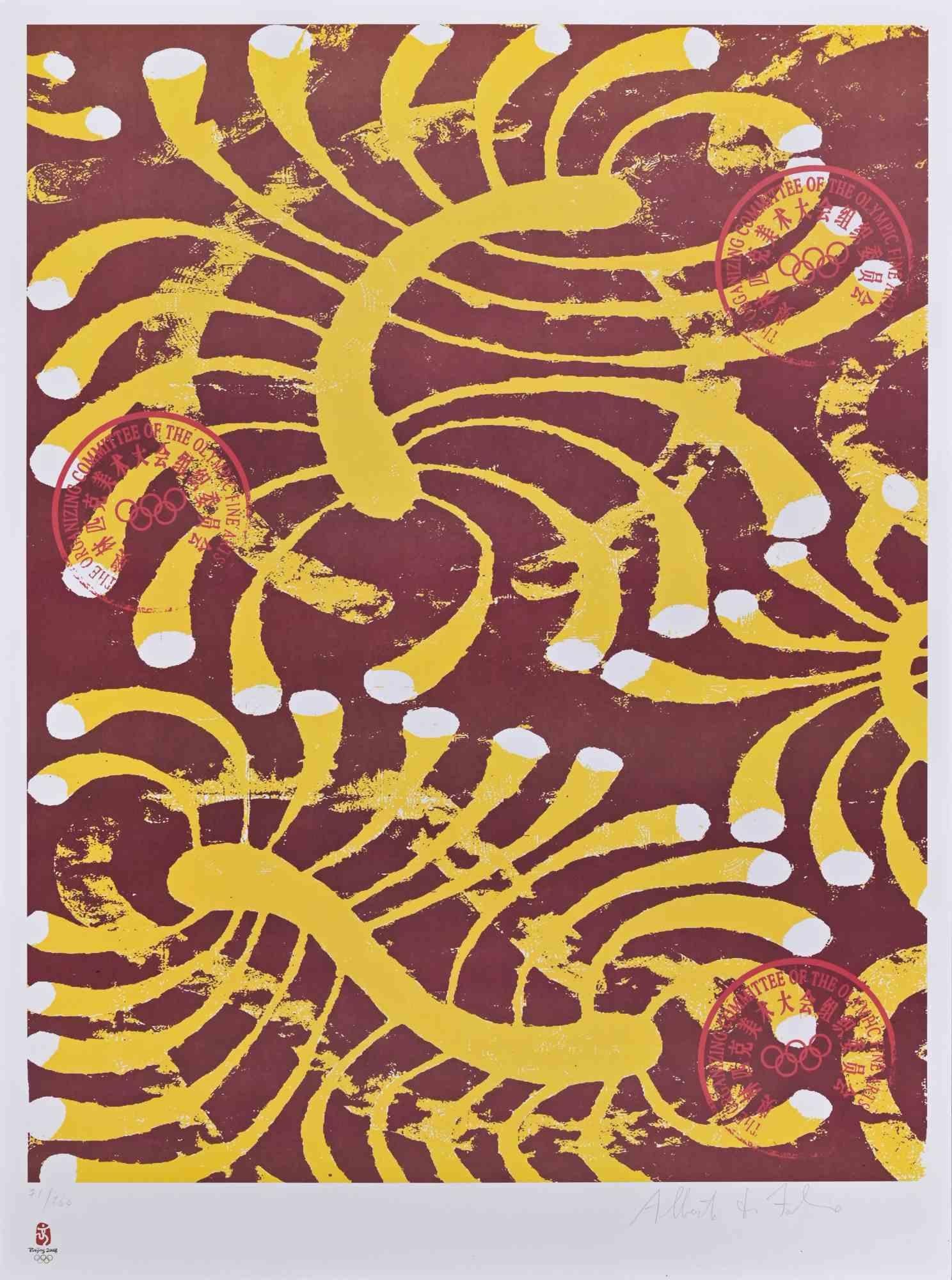 Canoe is a lithograph realized by Alberto Di Fabio in 2008 in occasion of the Olympic Games in Beijing.

Limited edition of 260. Hand signed and numbered in pencil.

This artwork is from the portfolio The Unique Collection for the Olympic Fine Arts