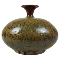 Alberto Díaz de Cossío Hochtemperatur-Keramikvase gewölbt
