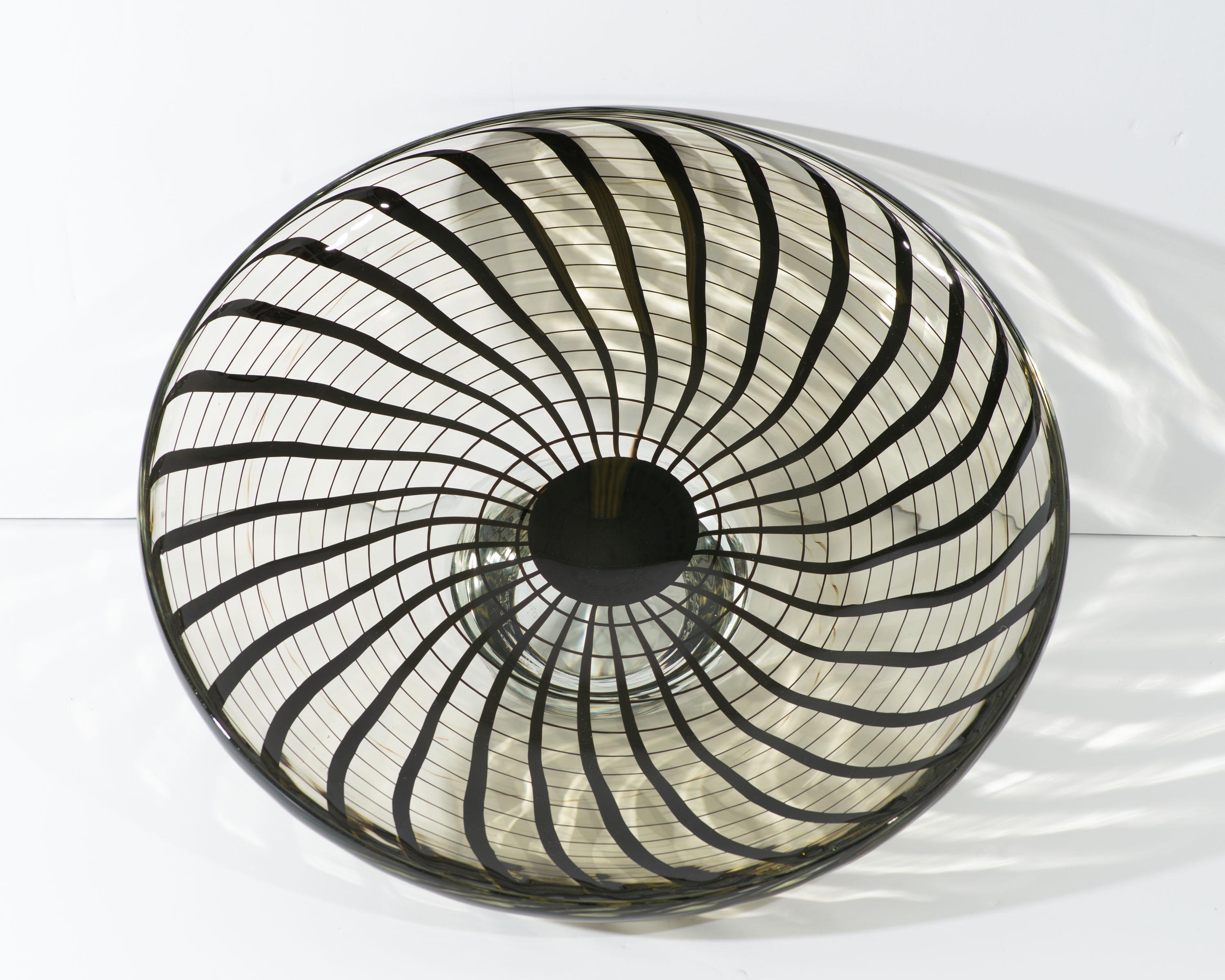 Modern Alberto Donà 2002 Italian Murano Art Glass Bowl