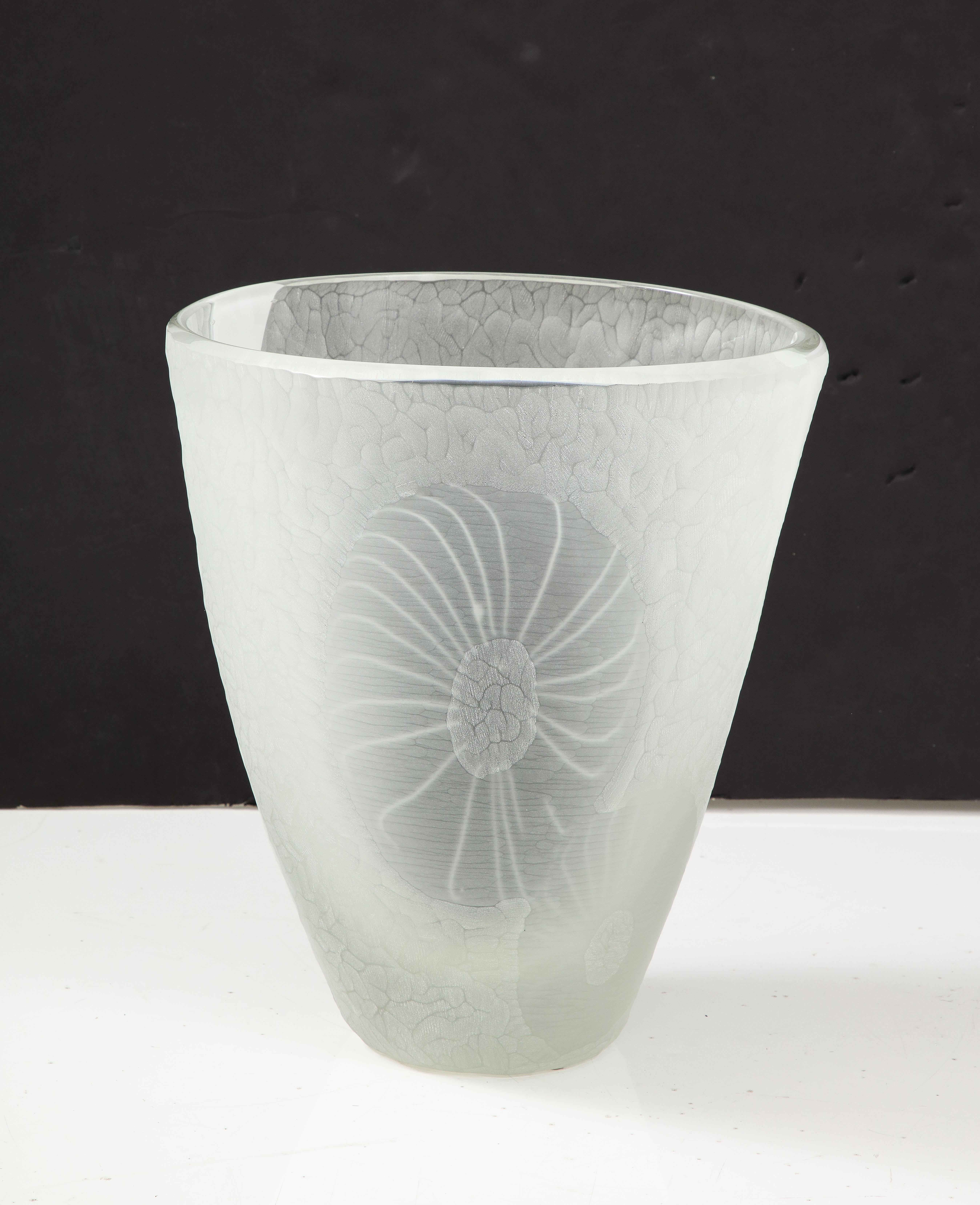 Alberto Doná Large Murano Glass Vase For Sale 4