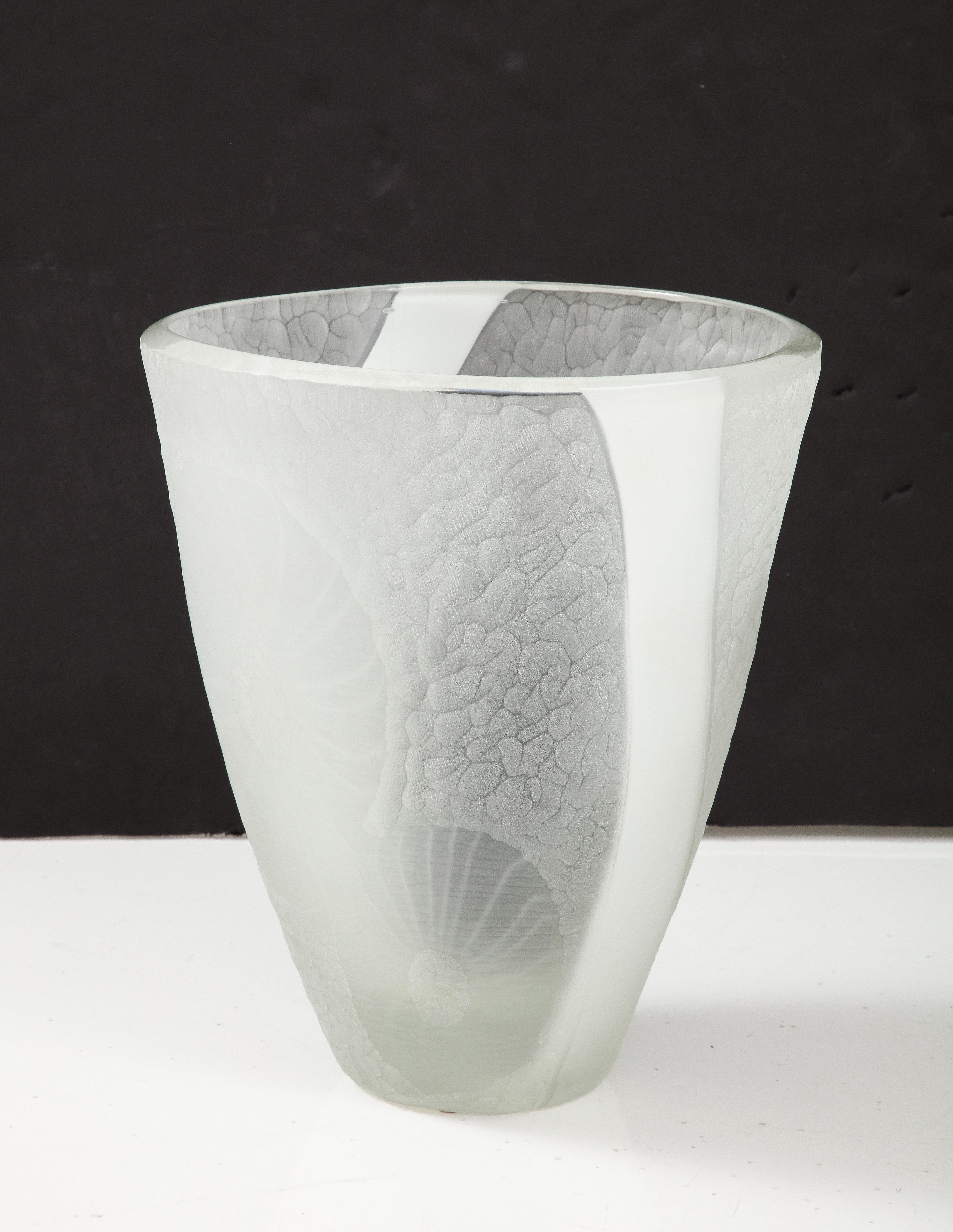 Alberto Doná Large Murano Glass Vase For Sale 5