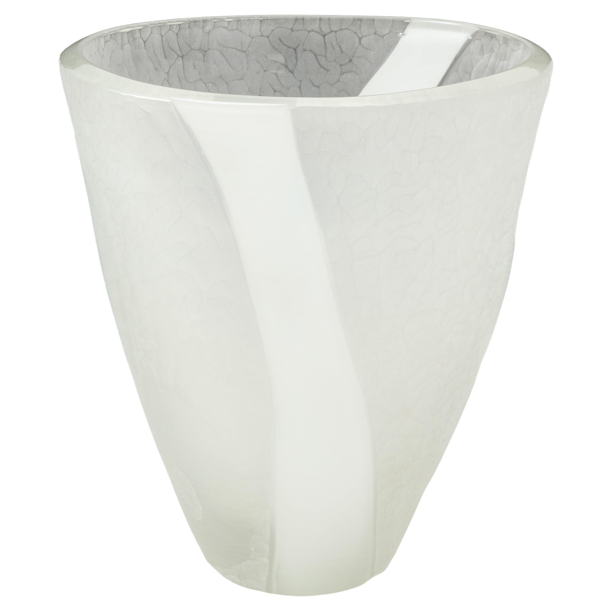 Alberto Doná Large Murano Glass Vase For Sale