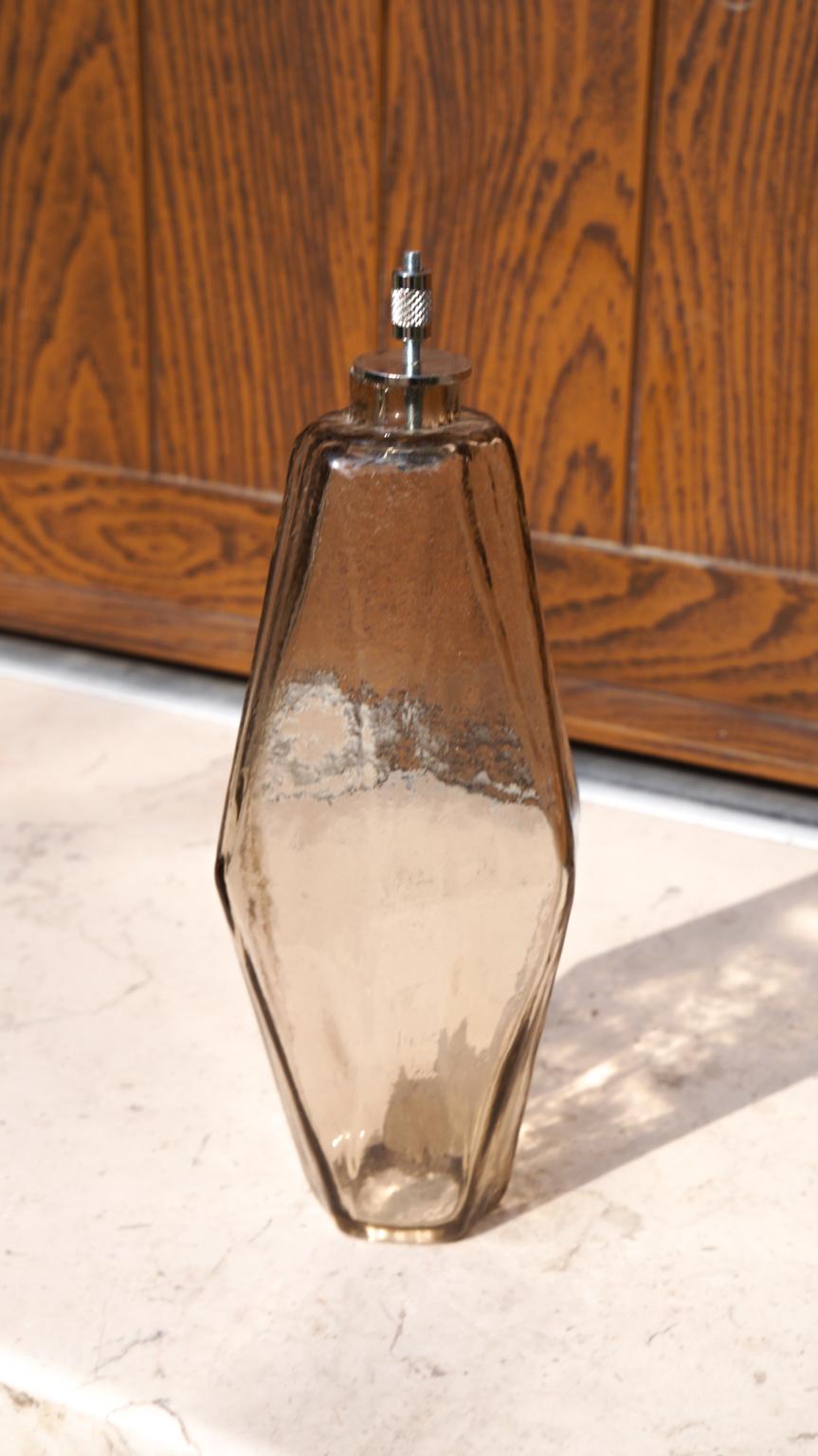 Lustre Poliedri en verre de Murano gris du milieu du siècle, Alberto Donà, Italie, 1985 en vente 13