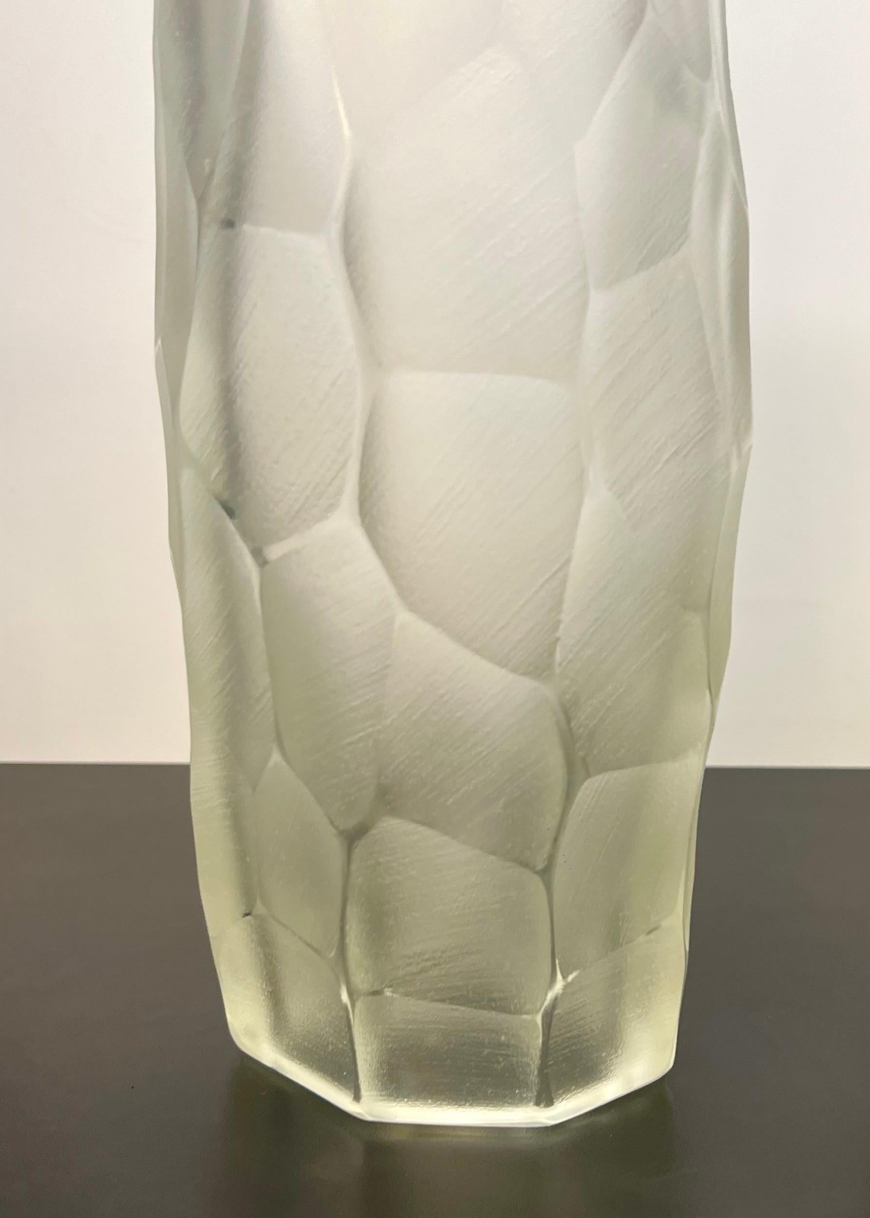 Alberto Donà Modernité du milieu du siècle Deux lampes de table en cristal de Murano 2024 en vente 5