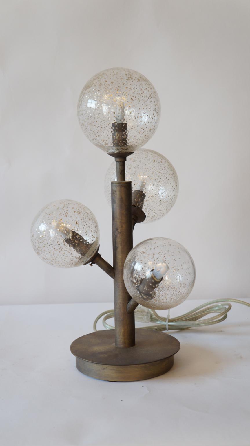 Alberto Donà Mid-Century Modern Crystal Mika One Murano Glass Table Lamp, 1998 For Sale 2