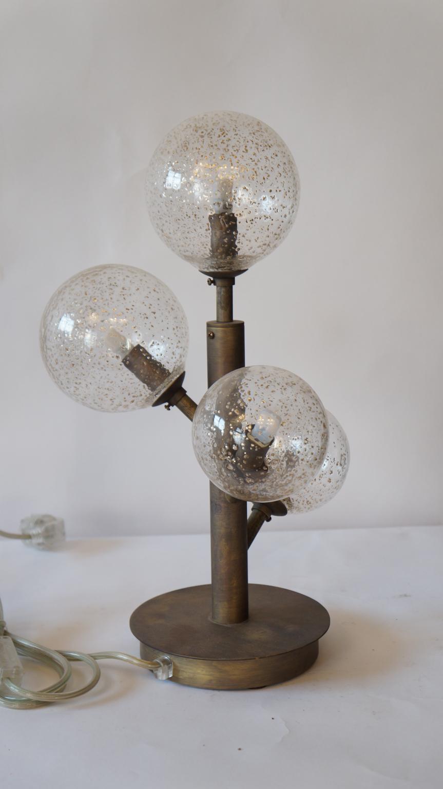 Alberto Donà Mid-Century Modern Crystal Mika One Murano Glass Table Lamp, 1998 For Sale 3