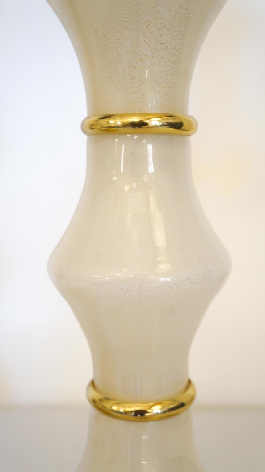 Alberto Donà Lampes de table en verre de Murano blanc, 1995 en vente 3