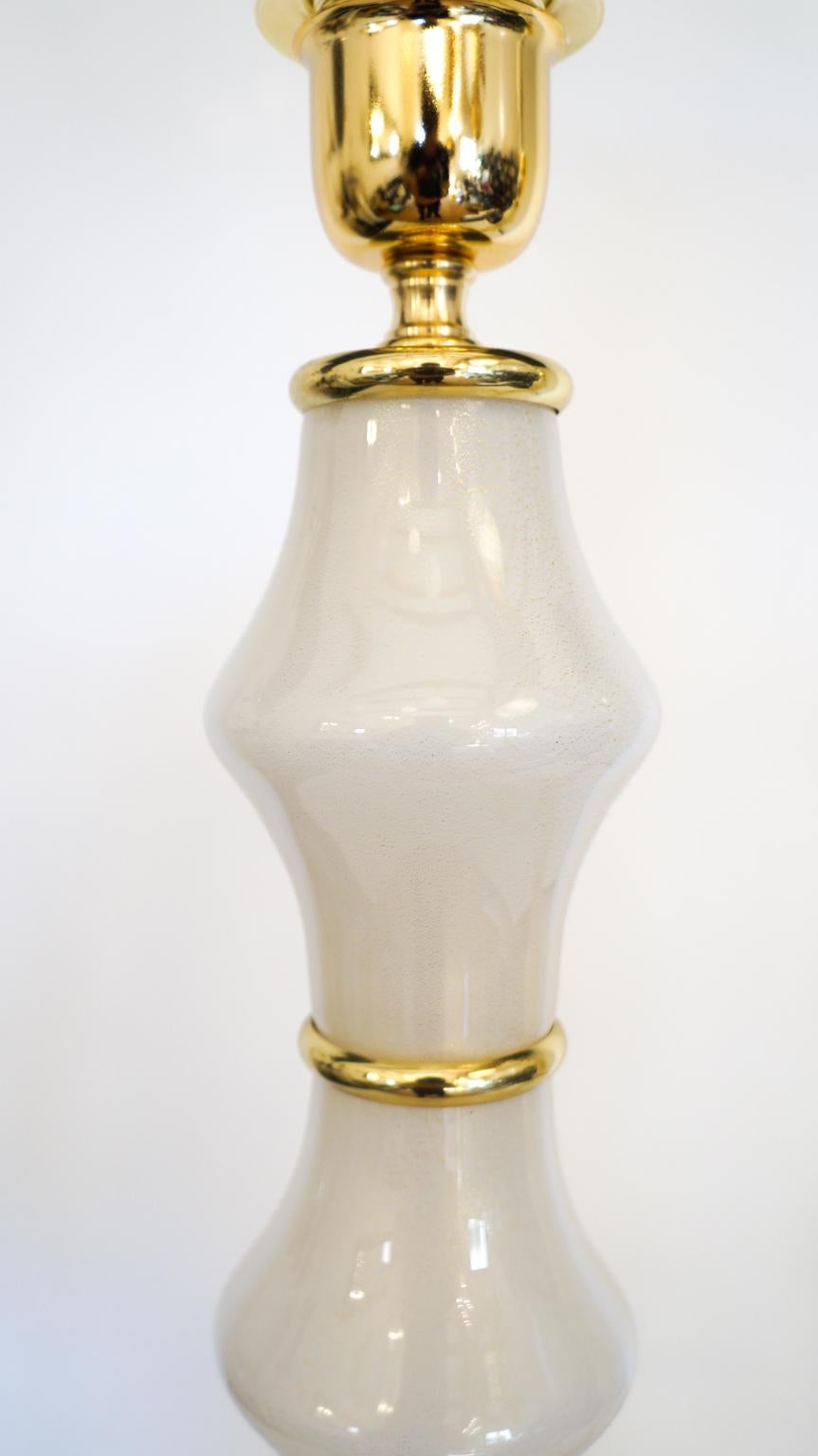 Fin du 20e siècle Alberto Donà Lampes de table en verre de Murano blanc, 1995 en vente