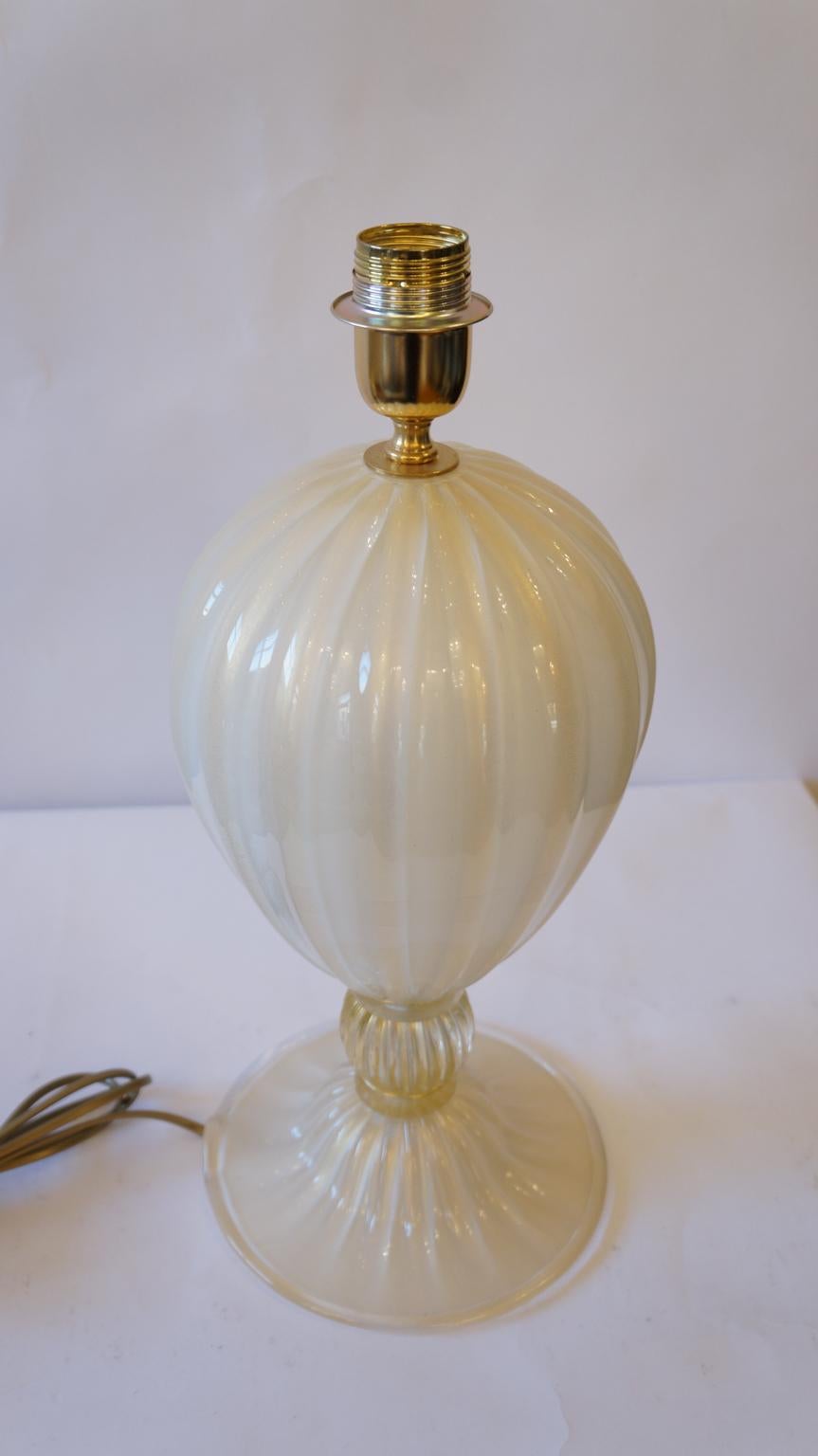 Alberto Donà Mid-Century Modern White Veronese Two Murano Glass Table Lamps 1985 For Sale 8
