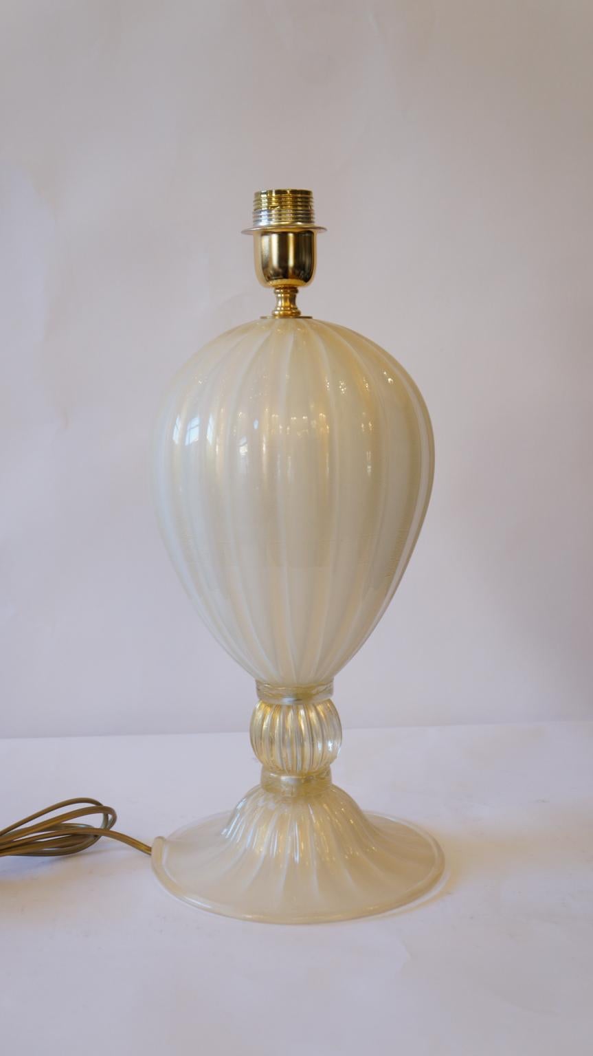 Alberto Donà Mid-Century Modern White Veronese Two Murano Glass Table Lamps 1985 For Sale 3