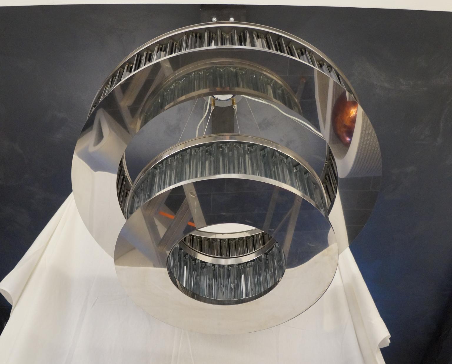 italien Lustre Saturne en cristal de Murano de style moderne Alberto Donà, 1997 en vente