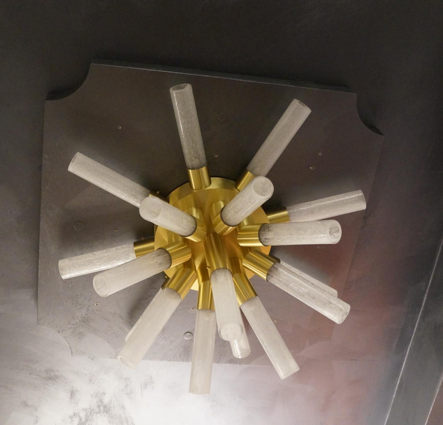 Alberto Donà Modern Style Crystal Murano Glass Sputnik Chandelier, 1998s For Sale 8