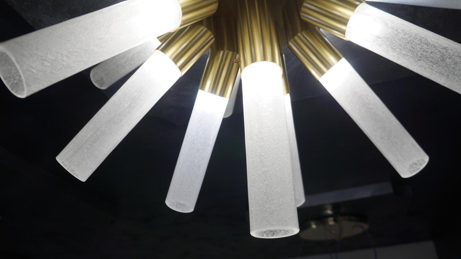 Alberto Donà Modern Style Crystal Murano Glass Sputnik Chandelier, 1998s For Sale 14