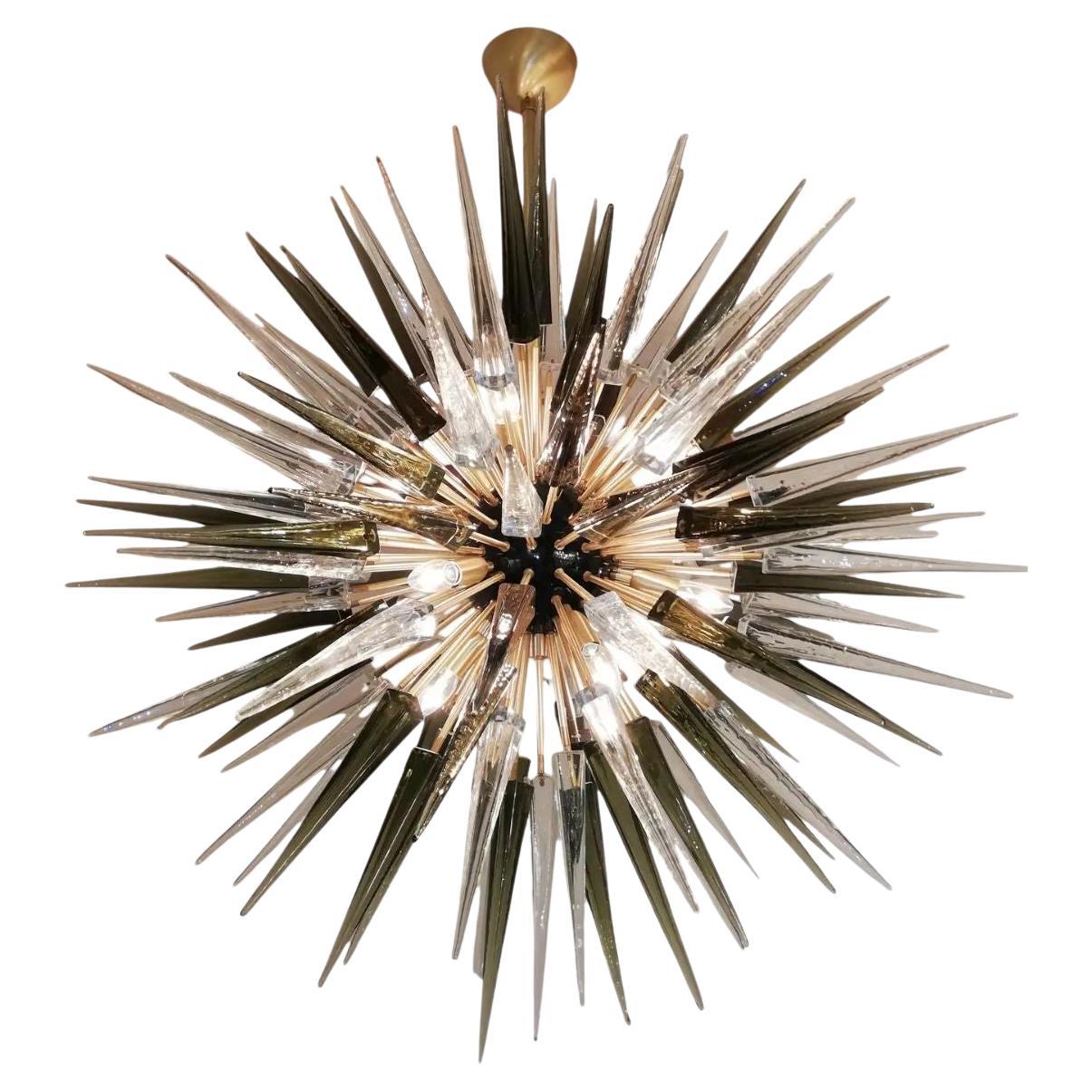 Alberto Donà Murano Glass Sputnik Chandelier, 1995. For Sale