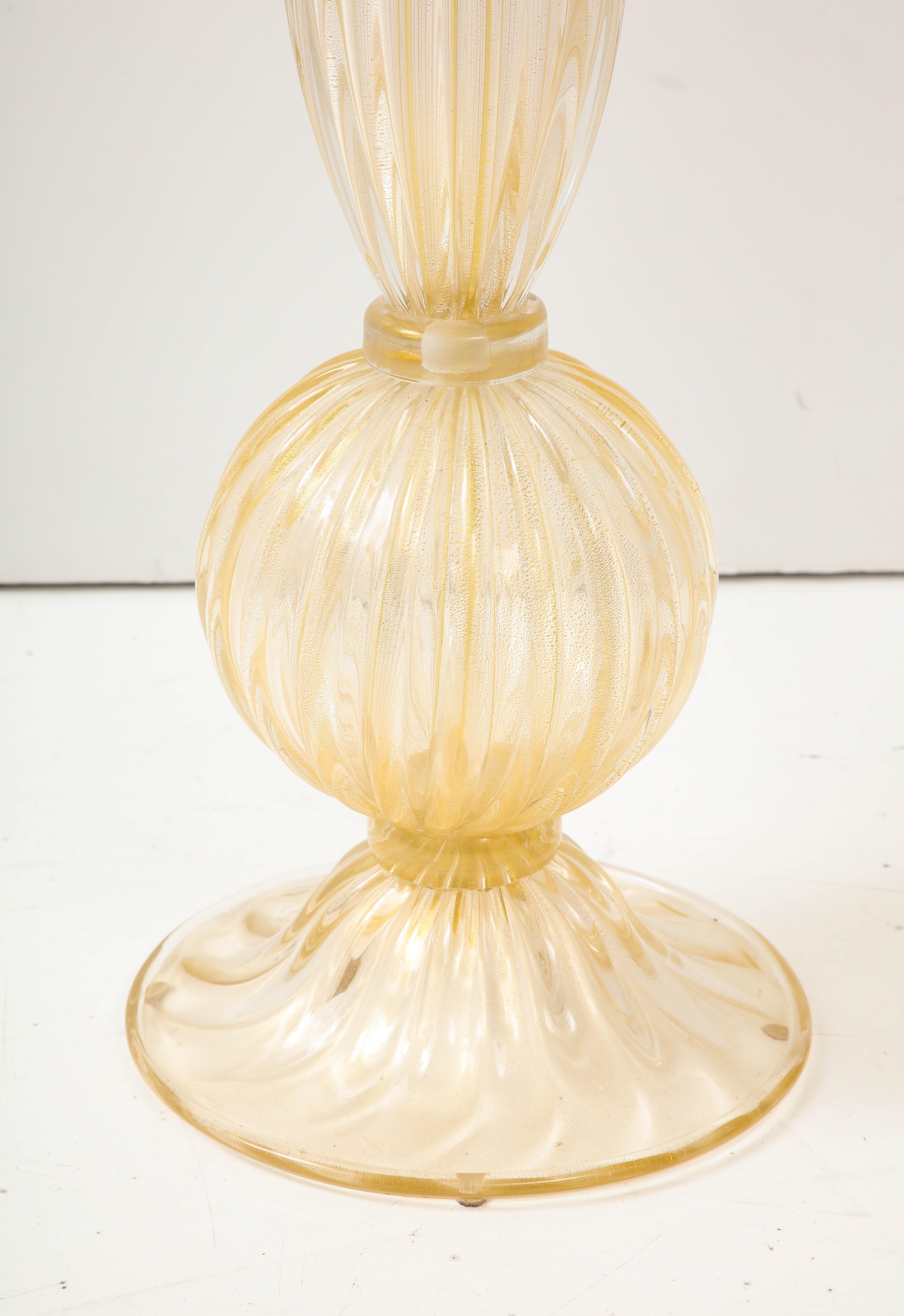 Mid-Century Modern Alberto Doná Murano Glass Table Lamps