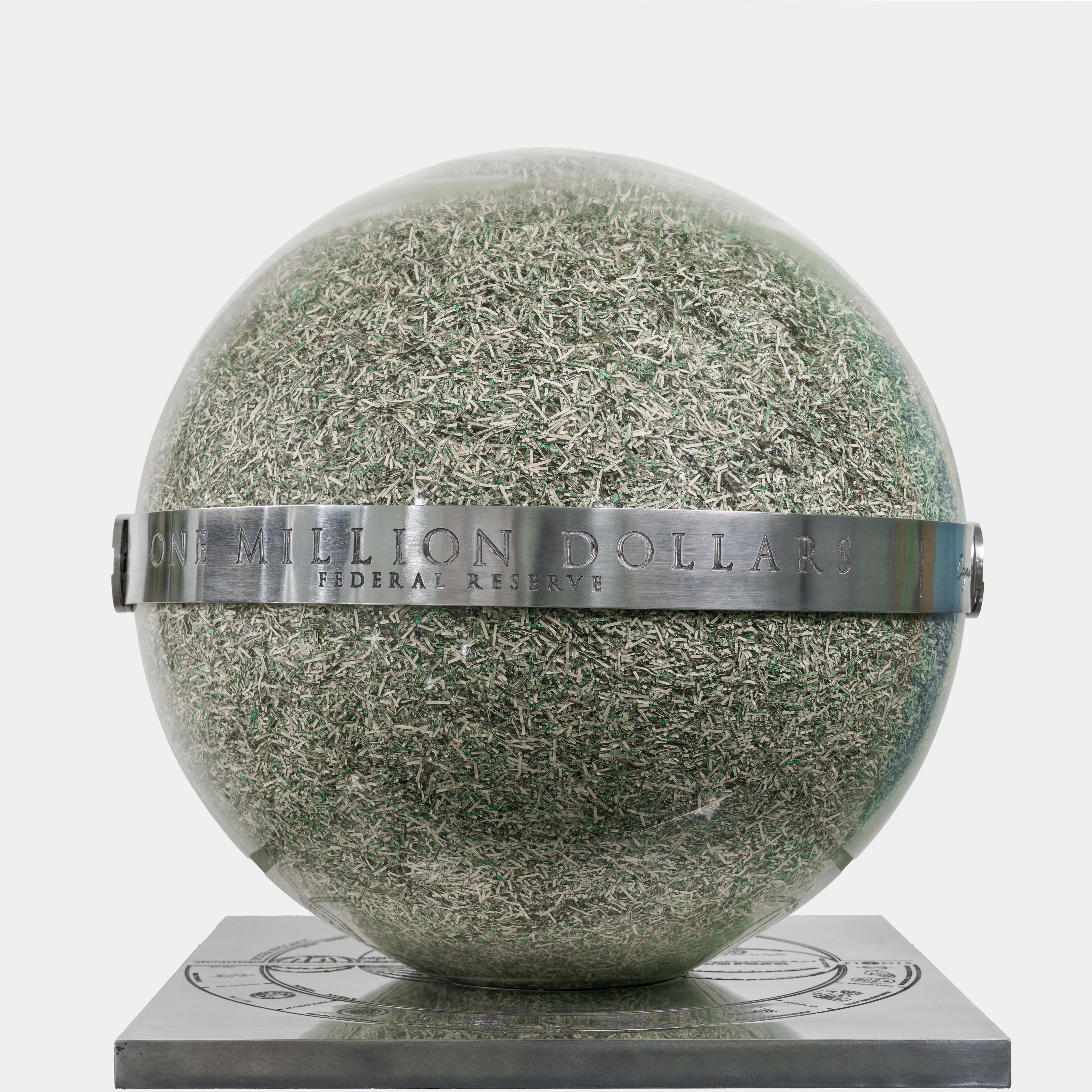 Moneyball (Dólar estadounidense) - Sculpture de Alberto Echegaray (Cayman)